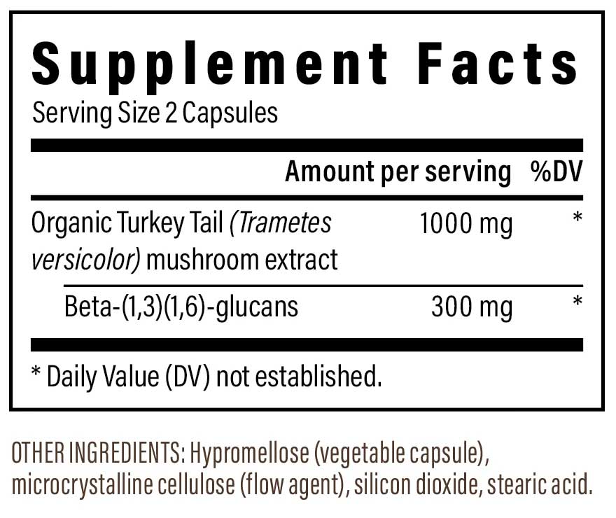 Real Mushrooms Turkey Tail Capsules Ingredients