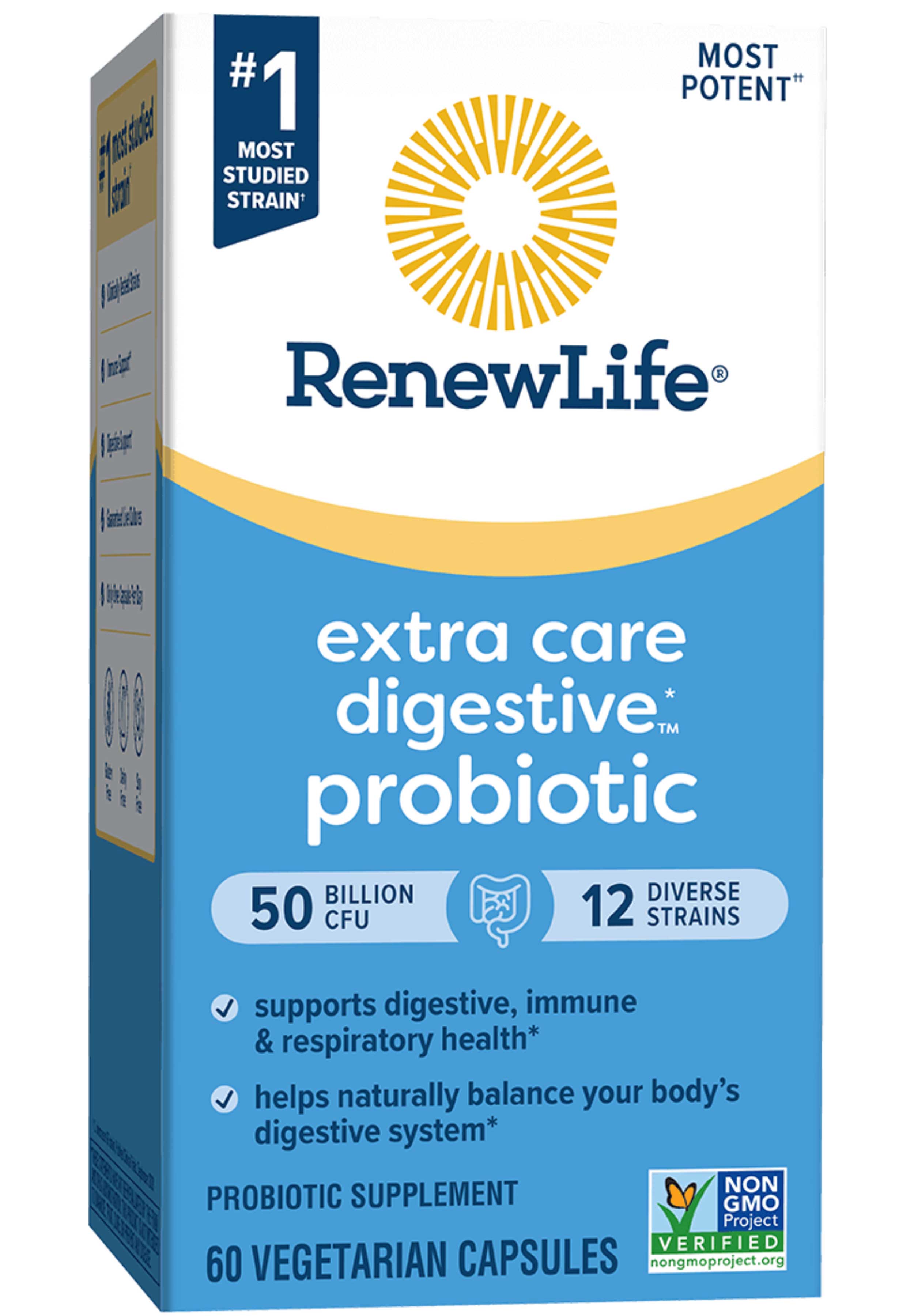 Renew Life Extra Care Digestive Probiotic 50 Billion CFU