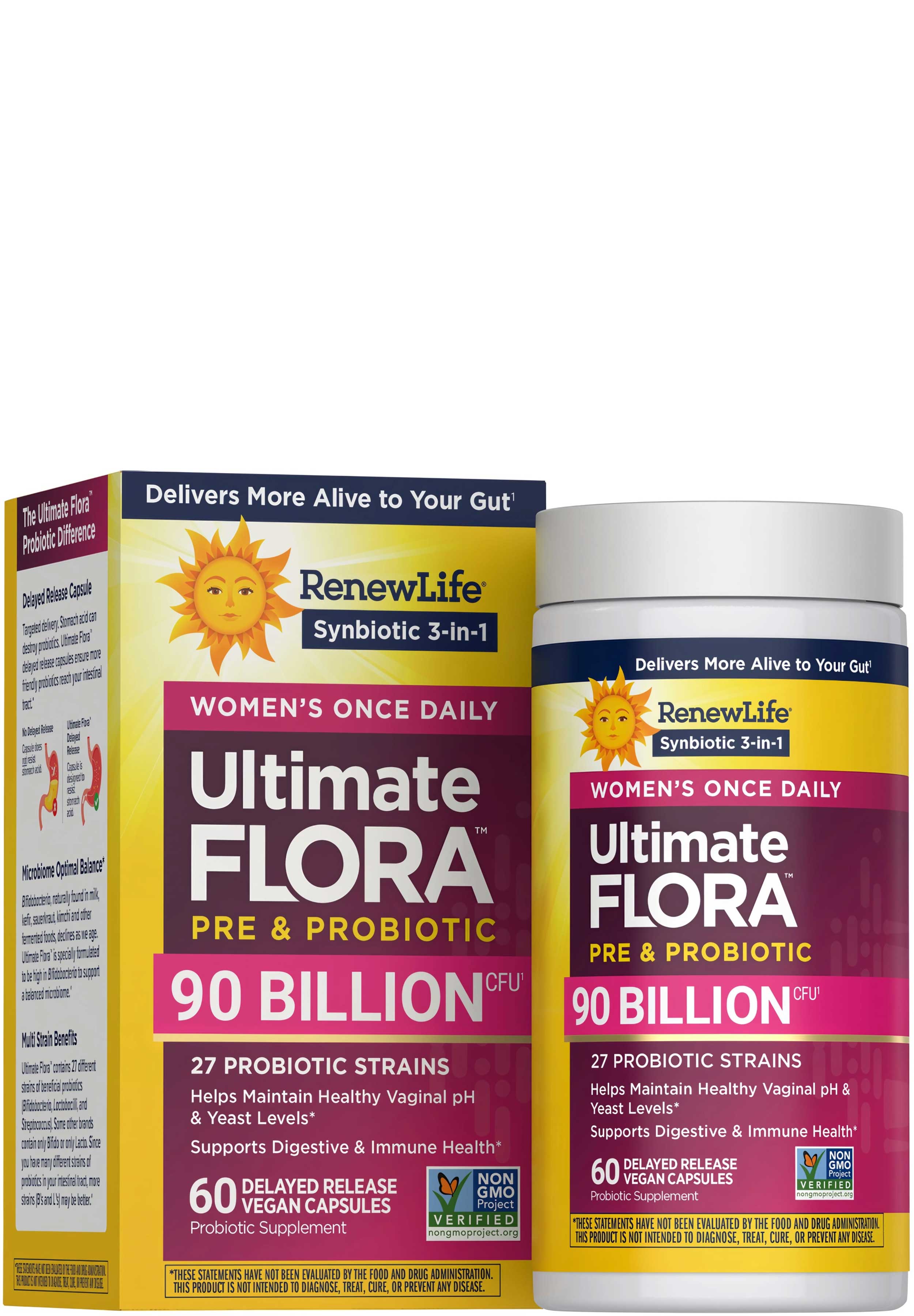 Renew Life Women's Once Daily Ultimate Flora Pre & Probiotic 90 Billion CFU