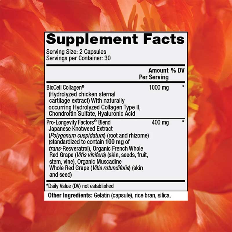 Reserveage Nutrition Collagen Booster Ingredients