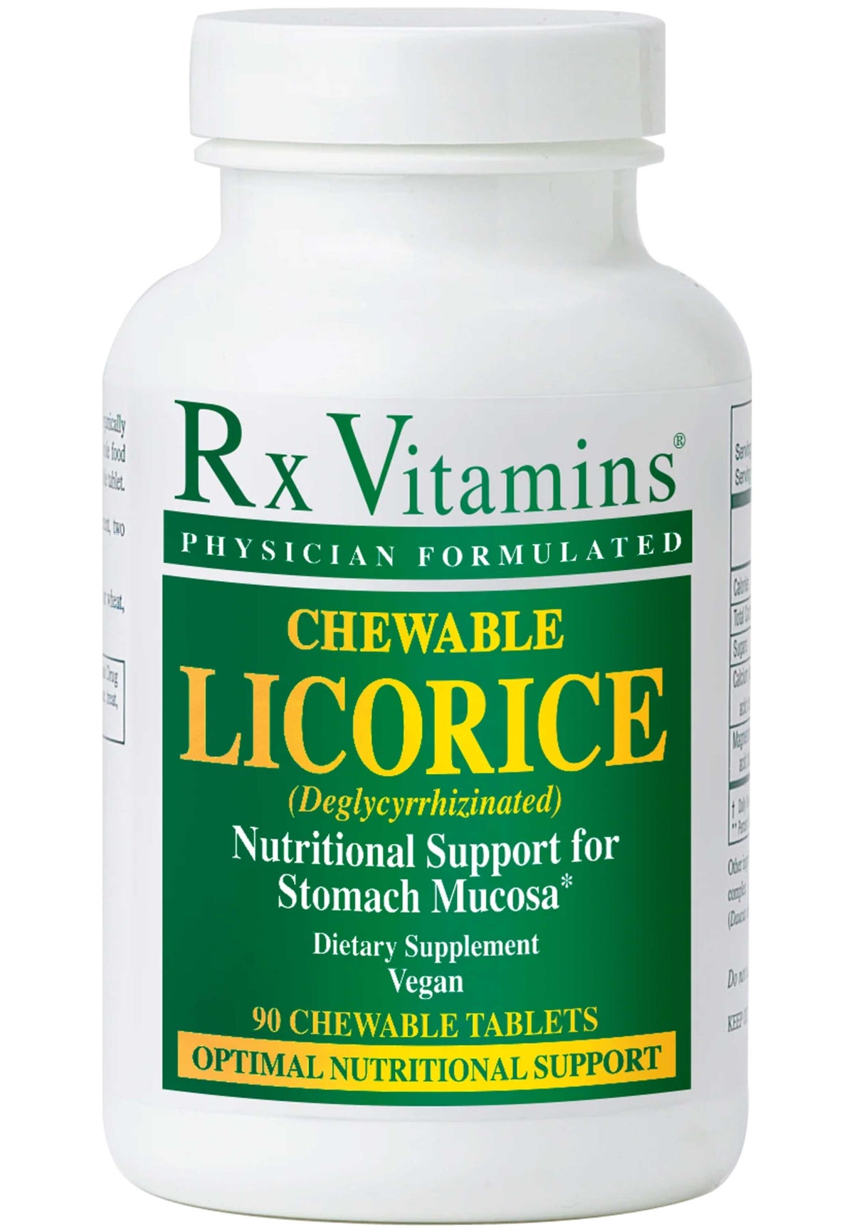 Rx Vitamins Chewable Licorice (Deglycyrrhizinated)