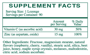 Rx Vitamins Zinc Lozenges 15 mg Ingredients