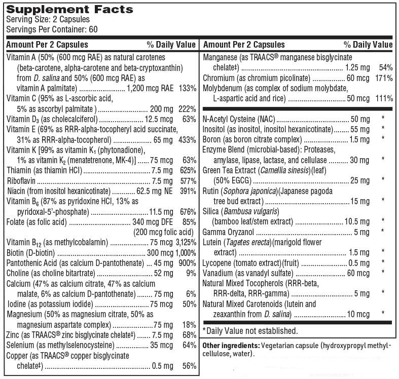 SFI HEALTH (Klaire Labs) Core Multi Ingredients
