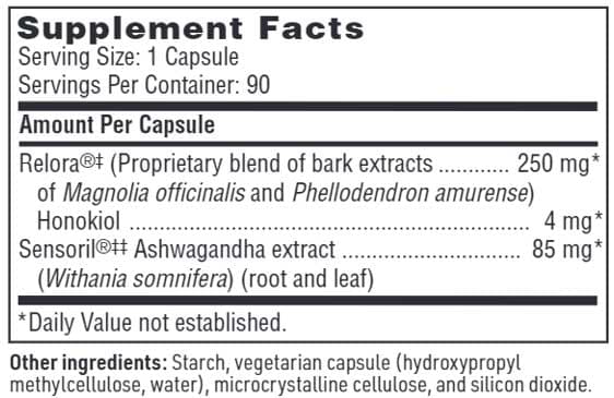 SFI HEALTH (Klaire Labs) Calm Support Ingredients