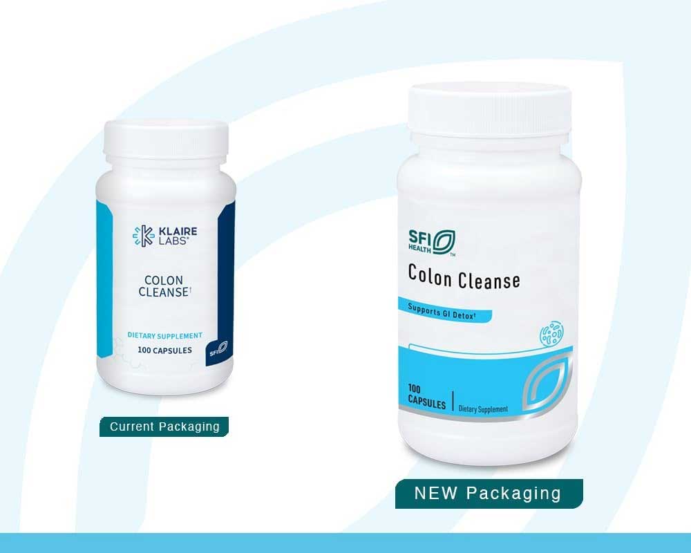 SFI HEALTH (Klaire Labs) Colon Cleanse New Look