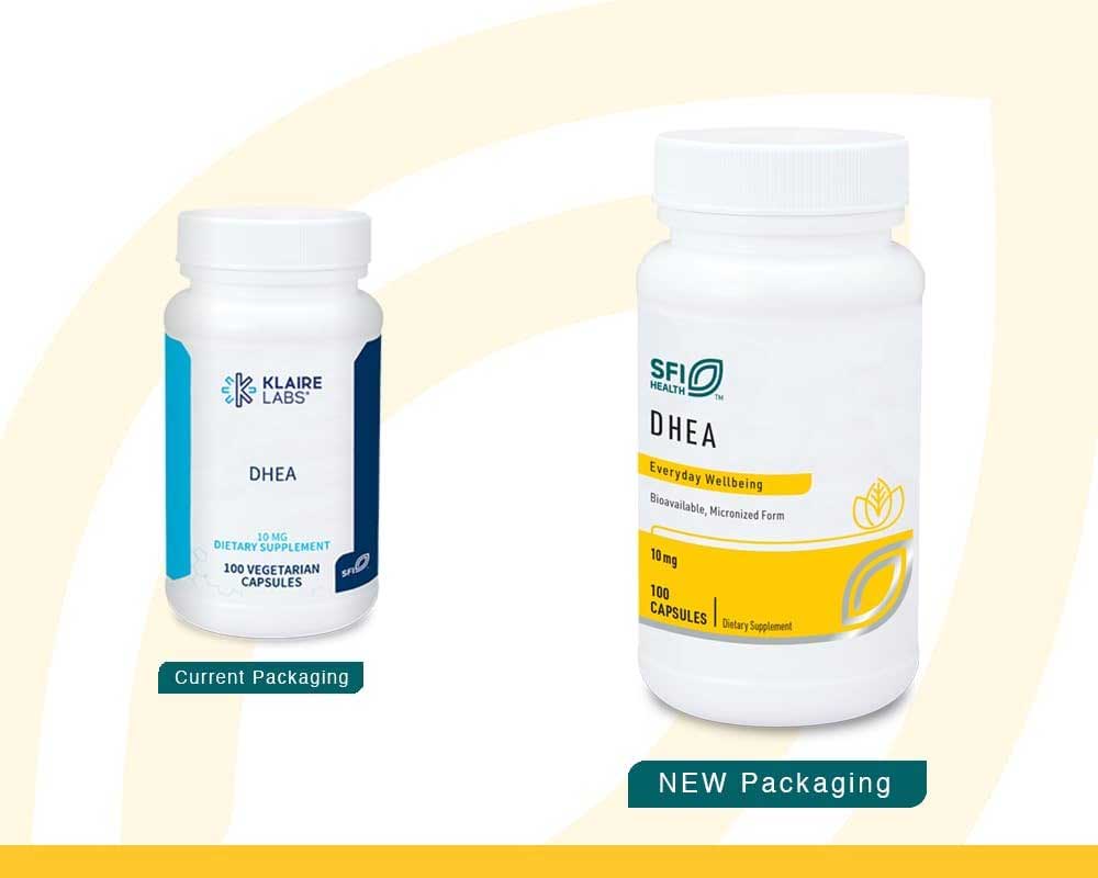 SFI HEALTH (Klaire Labs) DHEA 10 mg New Look