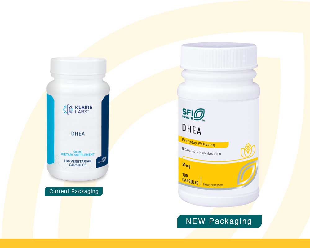 SFI HEALTH (Klaire Labs) DHEA 50 mg New Look
