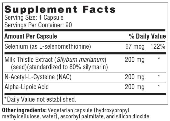 SFI HEALTH (Klaire Labs) HepatoThera Forte Ingredients