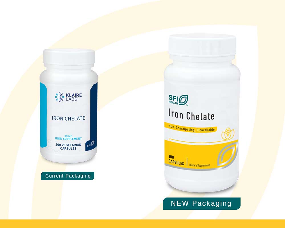 SFI HEALTH (Klaire Labs) Iron Chelate New Look
