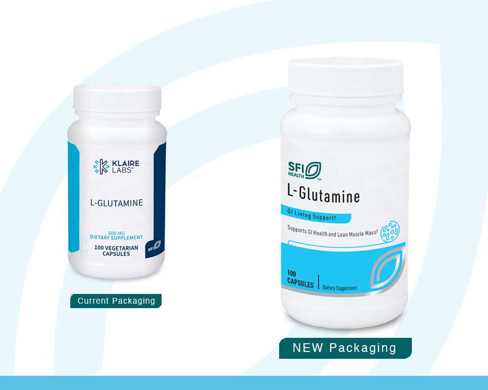 SFI HEALTH (Klaire Labs) L-Glutamine New Look