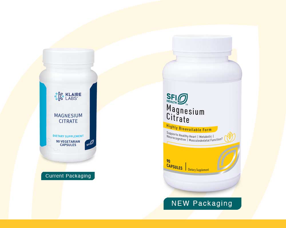 SFI HEALTH (Klaire Labs) Magnesium Citrate New Look