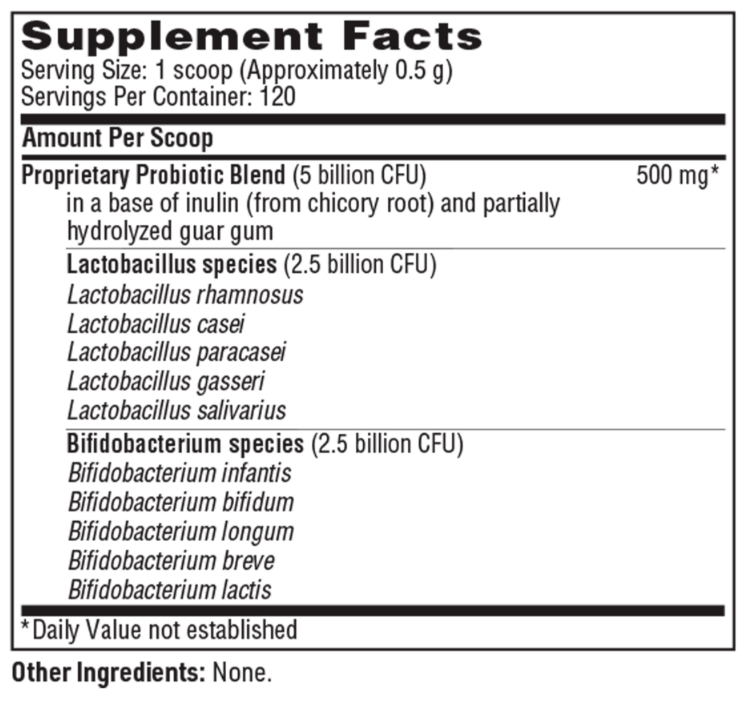 SFI HEALTH (Klaire Labs) Ther-Biotic® Baby Ingredients