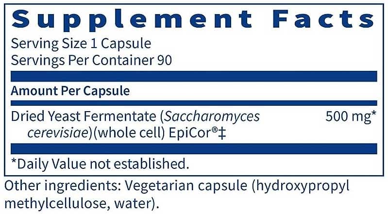 SFI HEALTH (Klaire Labs) Ther-Biotic Postbiotic (Epicor) Ingredients