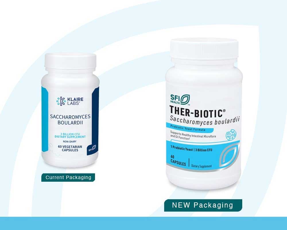 SFI HEALTH (Klaire Labs) Ther-Biotic® Saccharomyces boulardii New Look