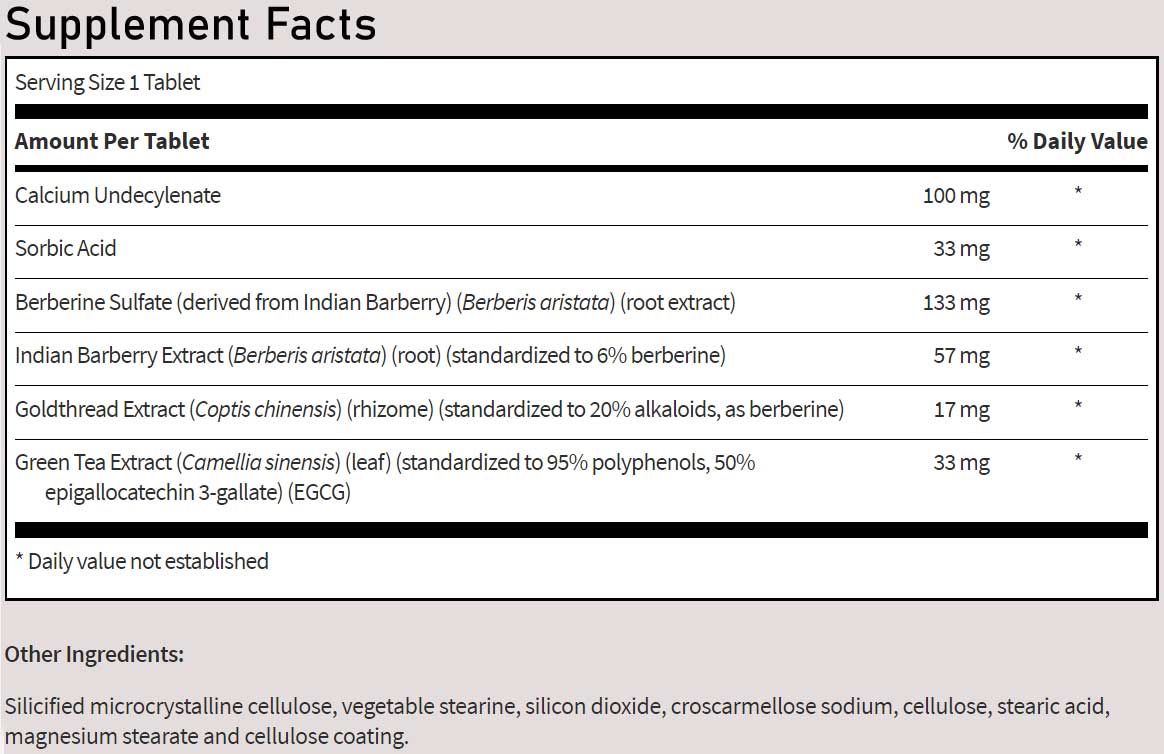 SFI HEALTH (Klaire Labs) Undecylex™ Ingredients