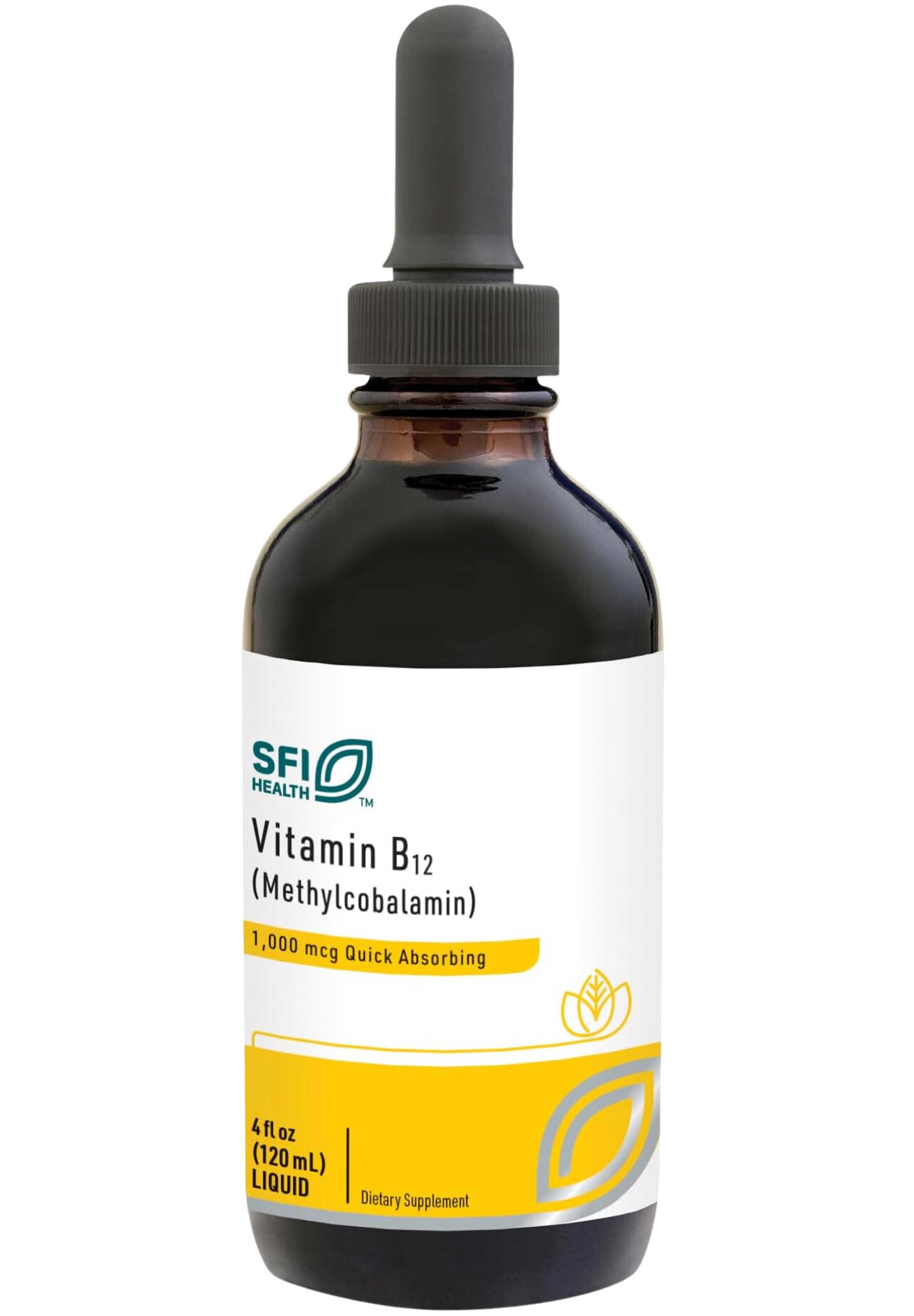 SFI HEALTH (Klaire Labs) Vitamin B12 Liquid Methylcobalamin 1000 mcg
