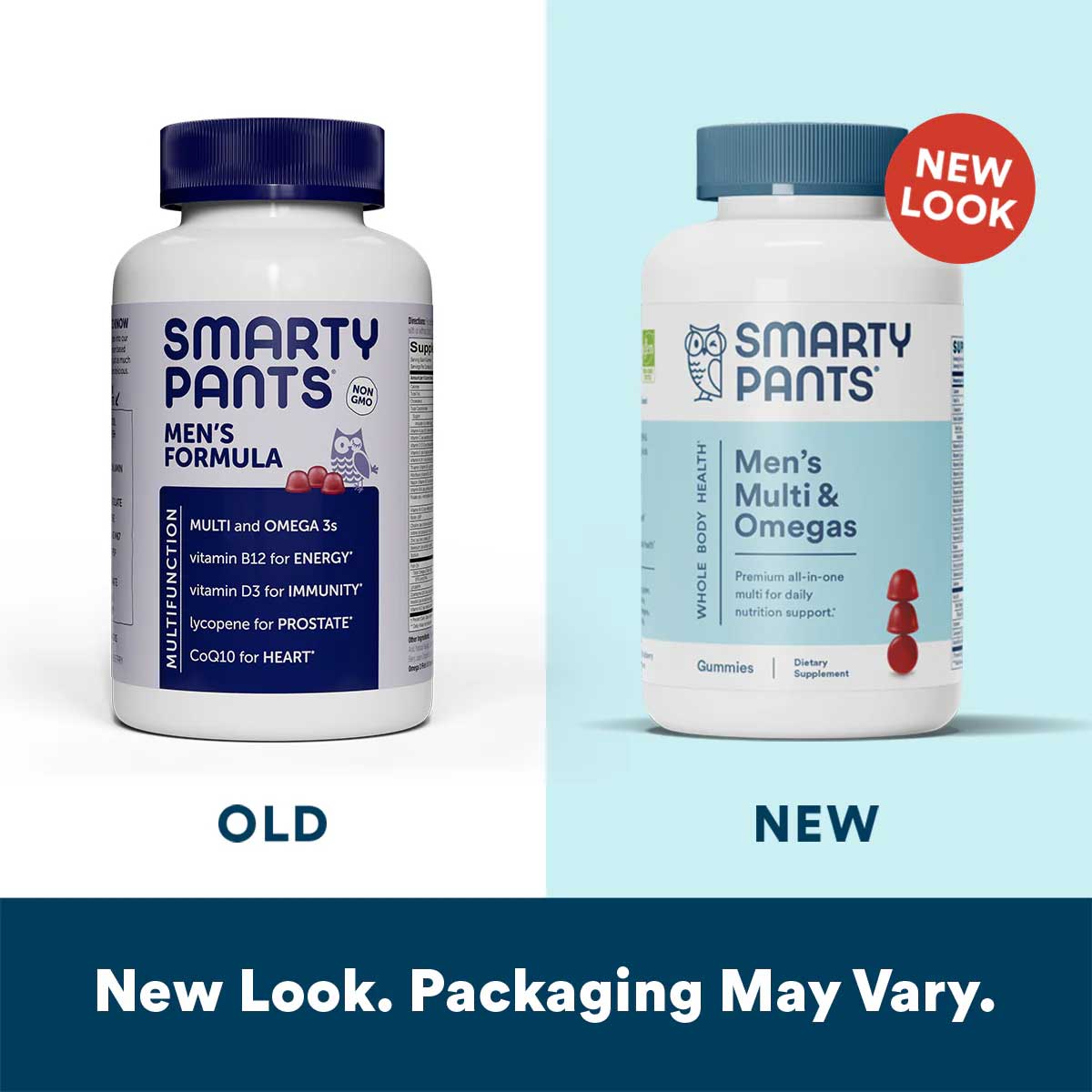 SmartyPants Men's Multi & Omegas (Formerly Men's Formula) New Look