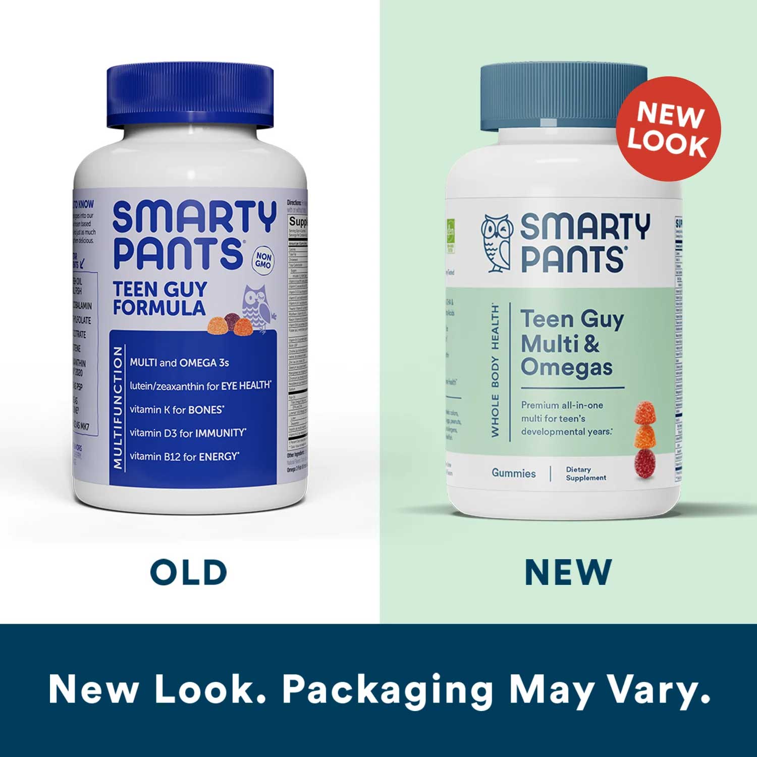 SmartyPants Teen Guy Multi & Omegas (Formerly Teen Guy Formula) New Look