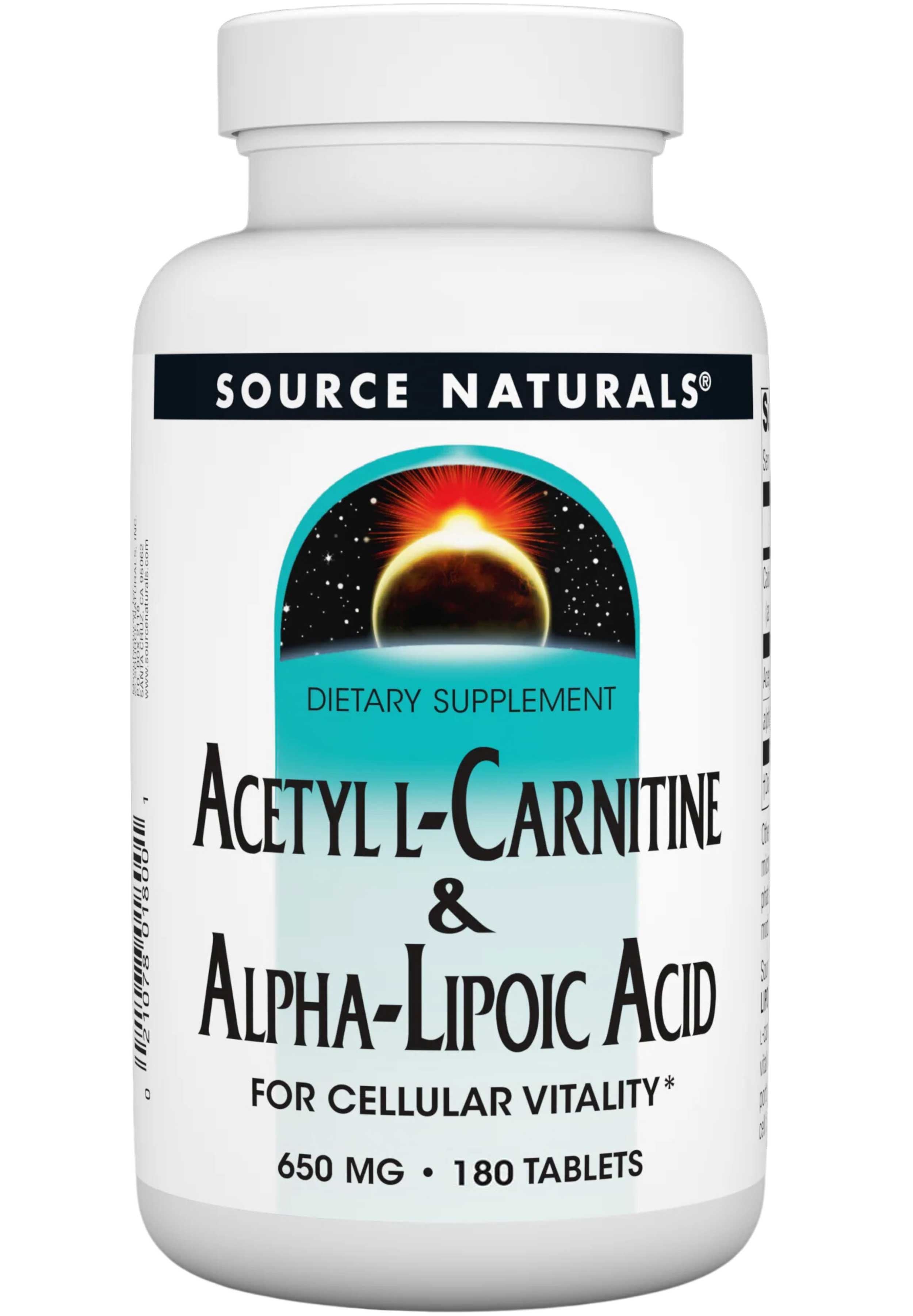 Source Naturals Acetyl L-Carnitine & Alpha Lipoic Acid