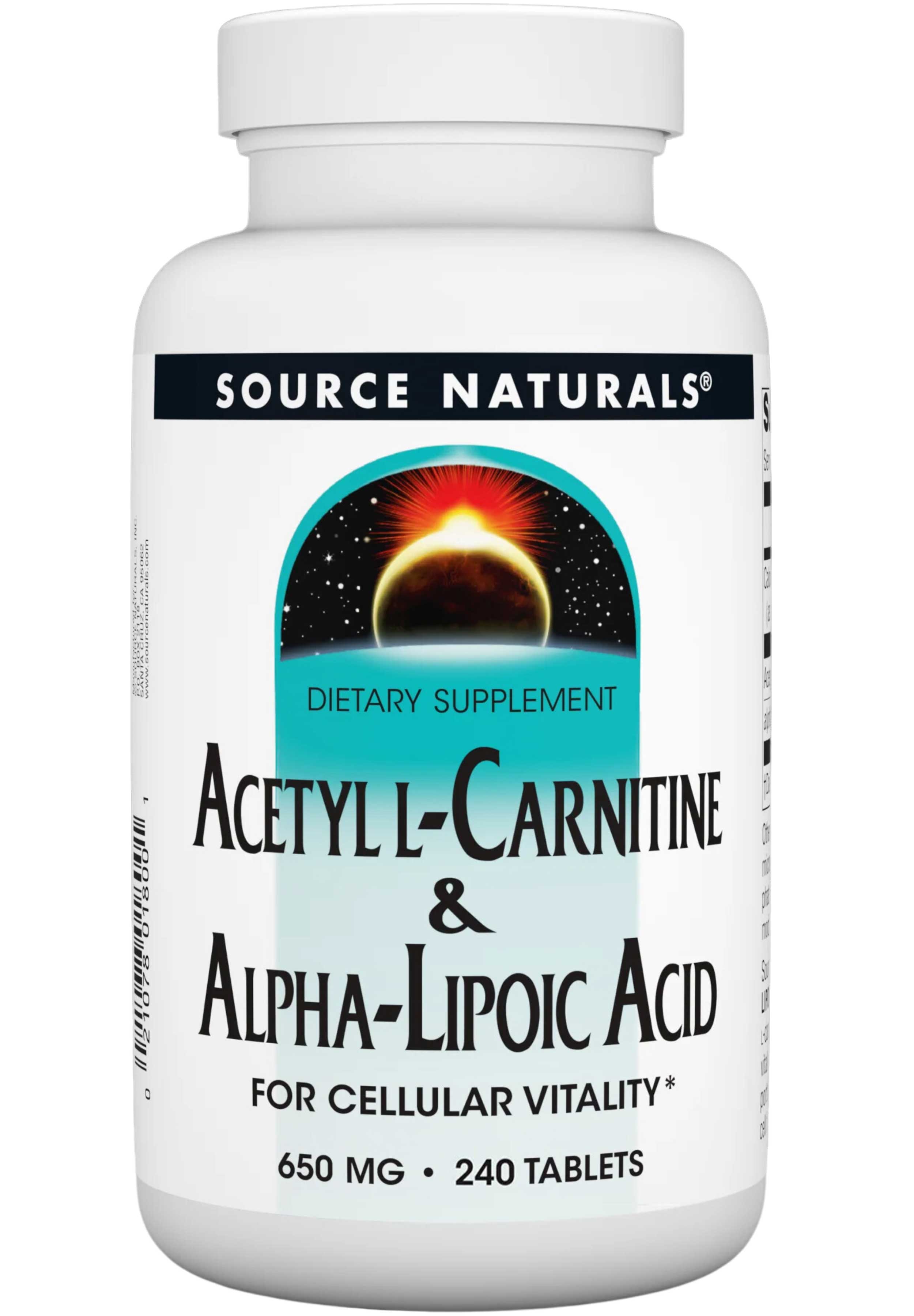 Source Naturals Acetyl L-Carnitine & Alpha Lipoic Acid