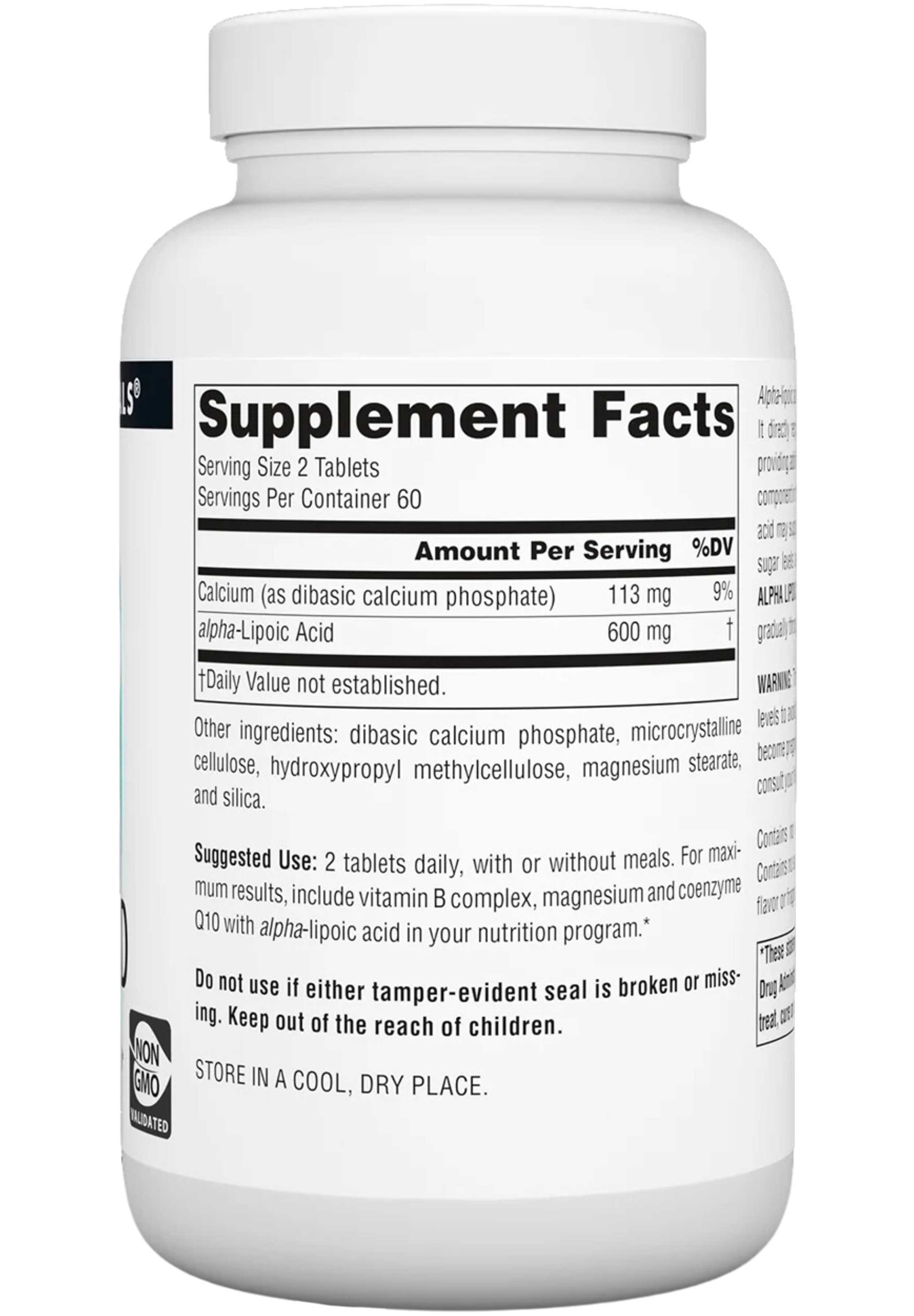 Source Naturals Alpha-Lipoic Acid Timed Release 300 mg Ingredients