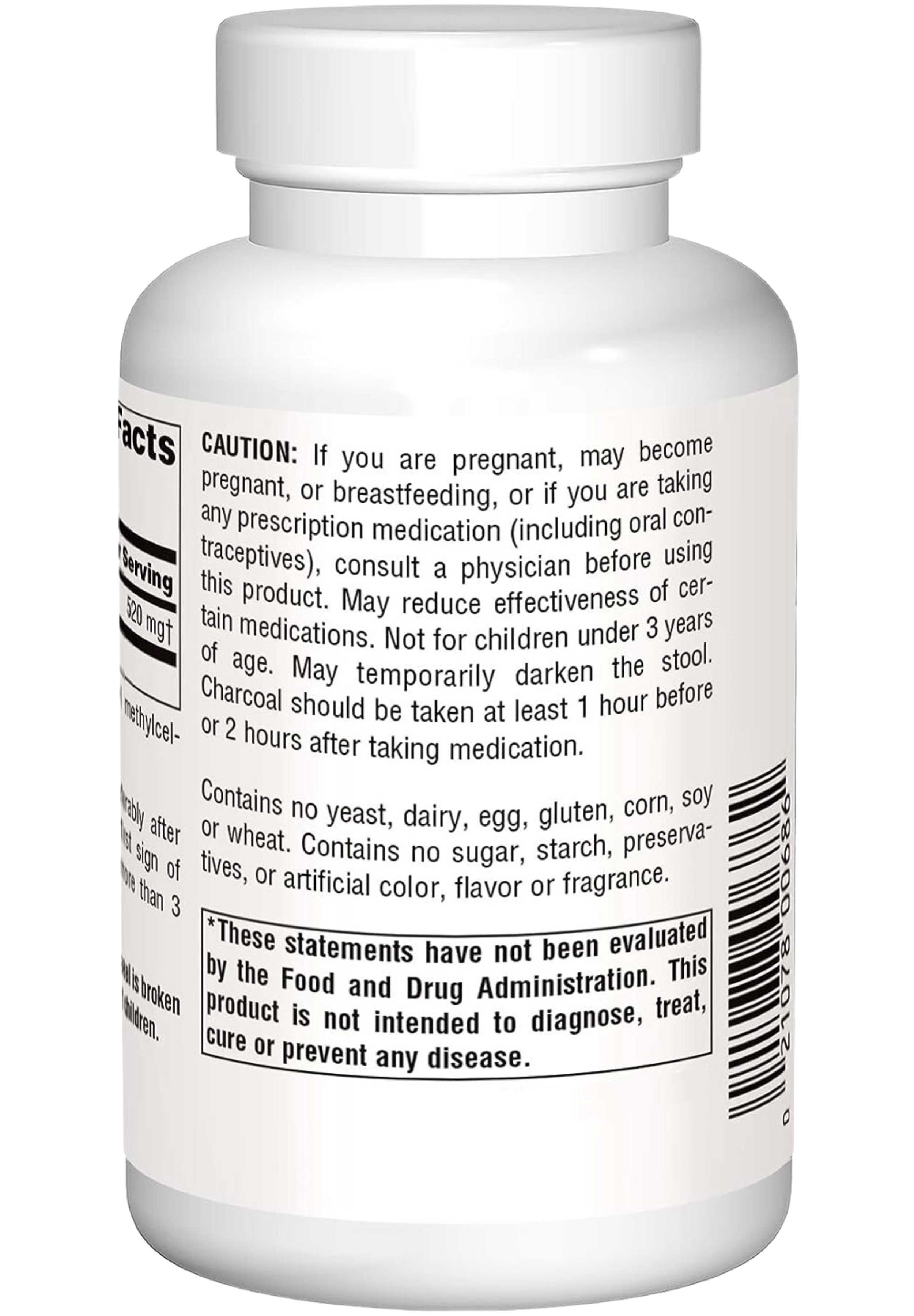 Source Naturals Charcoal Ingredients