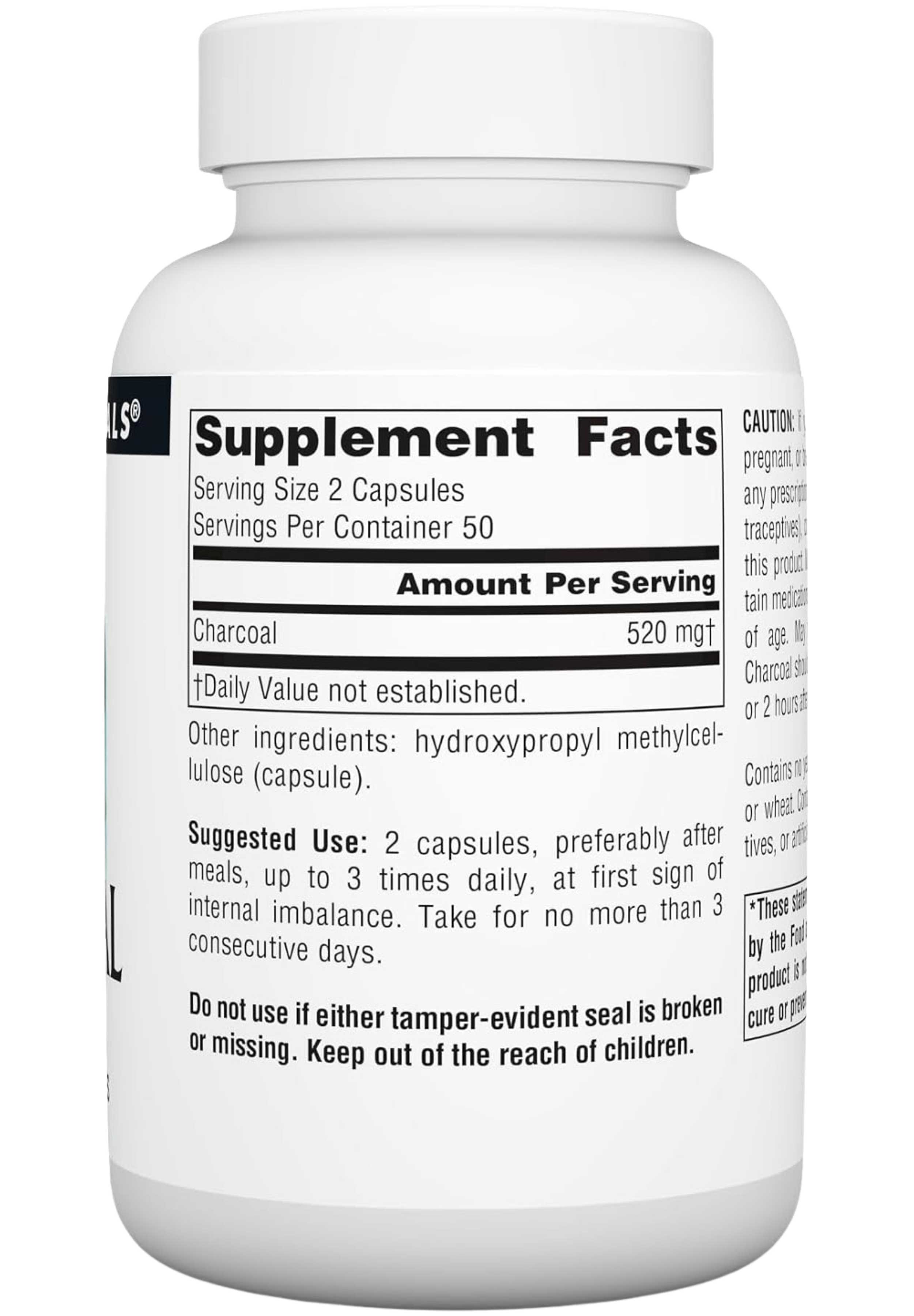 Source Naturals Charcoal Ingredients