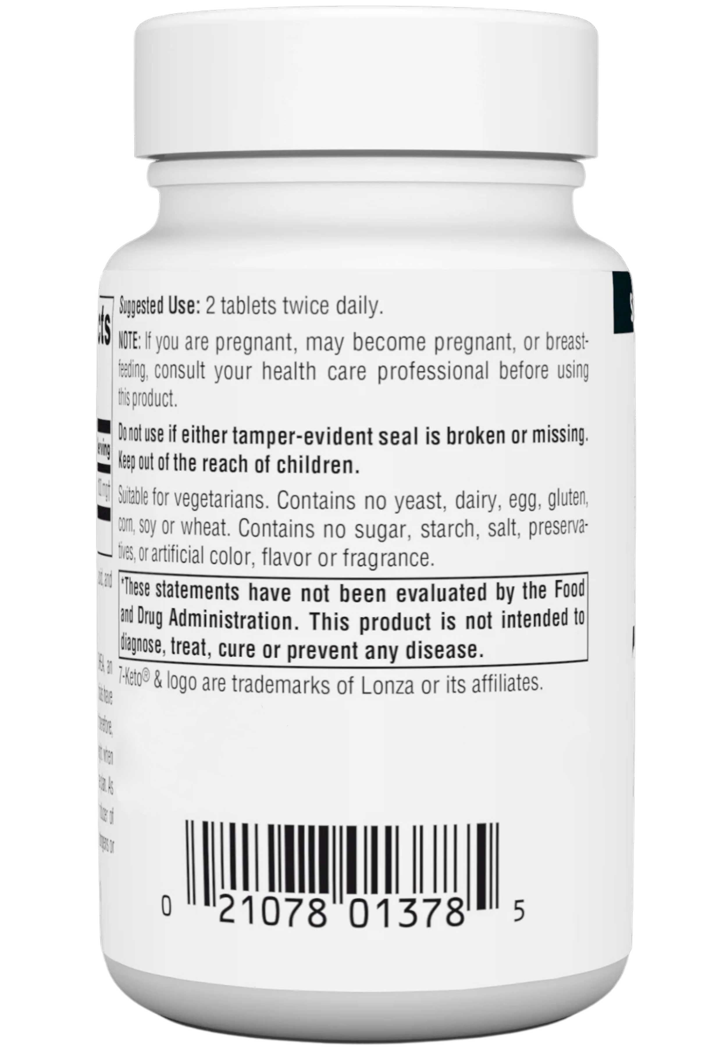 Source Naturals 7-Keto® DHEA Metabolite 50 mg Ingredients