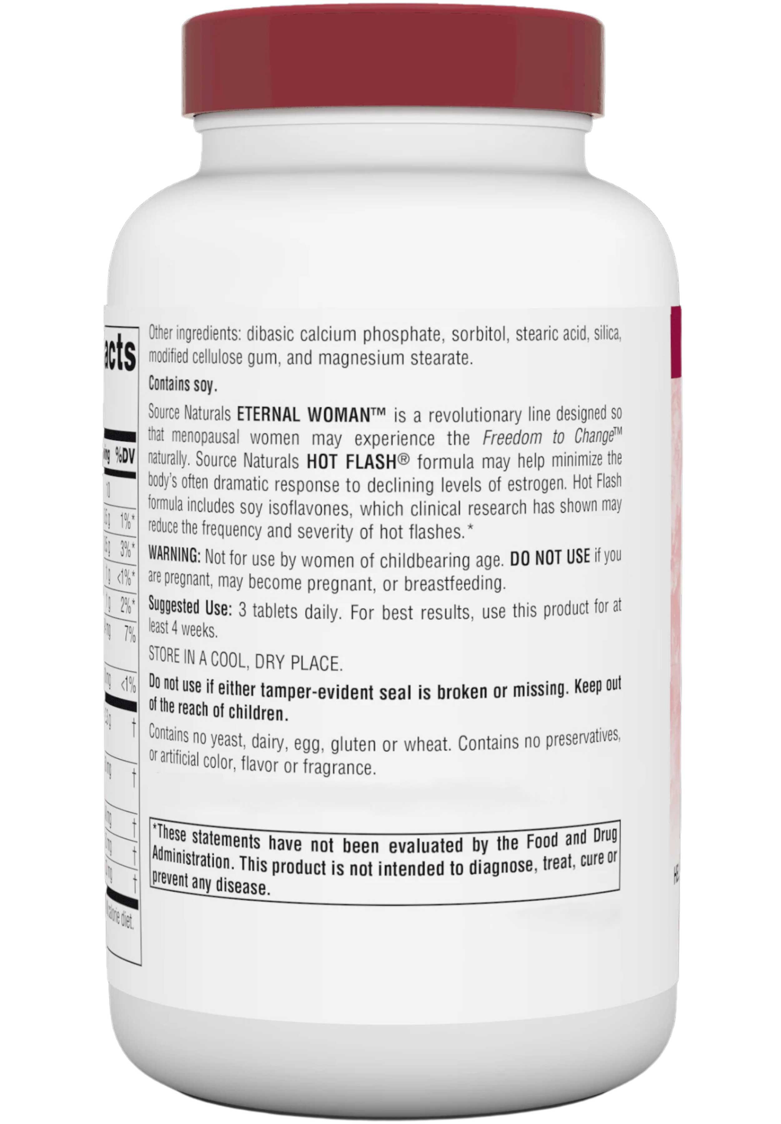 Source Naturals Hot Flash Ingredients