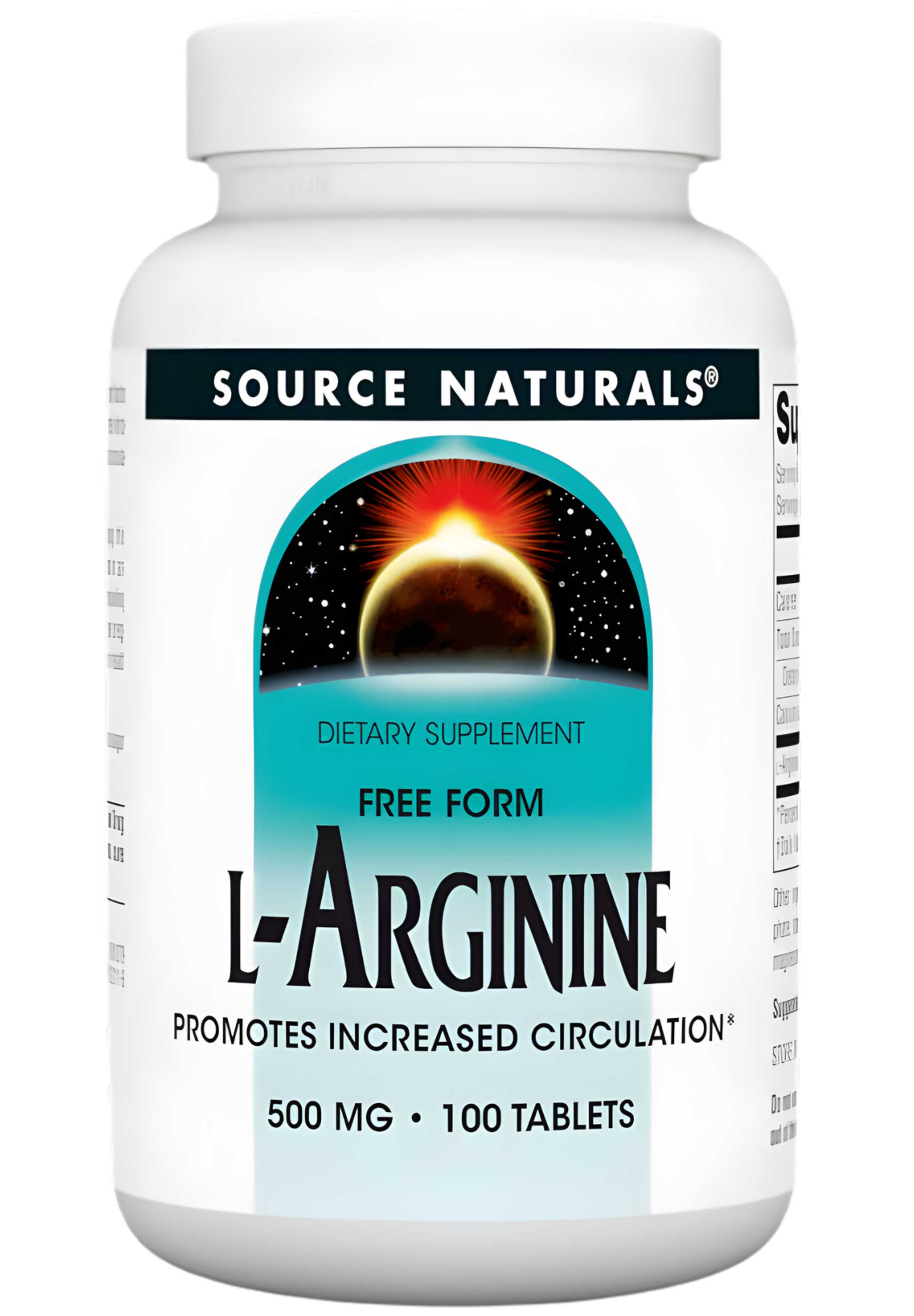 Source Naturals L-Arginine 500 mg, Tablets