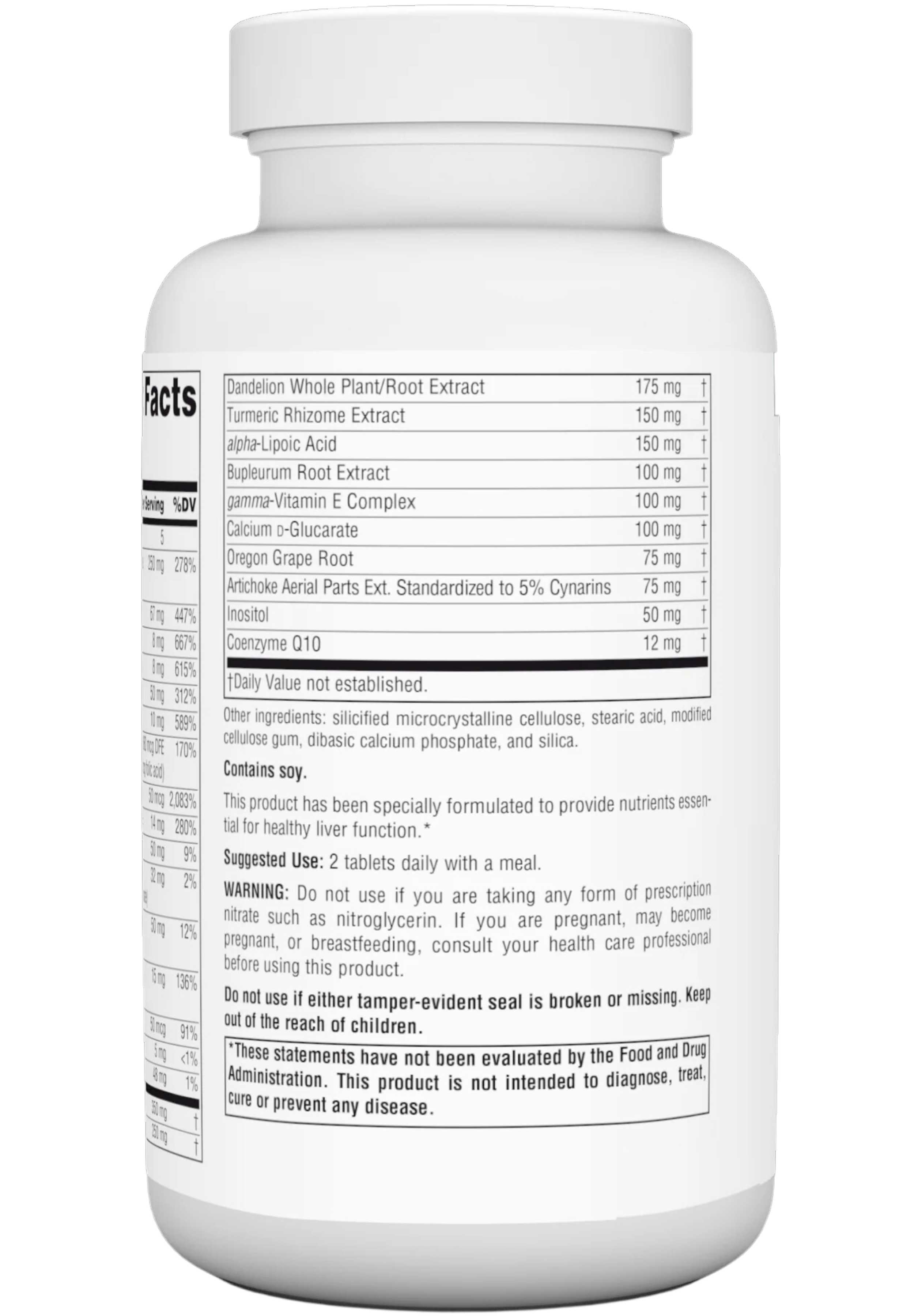 Source Naturals Liver Guard™ Ingredients