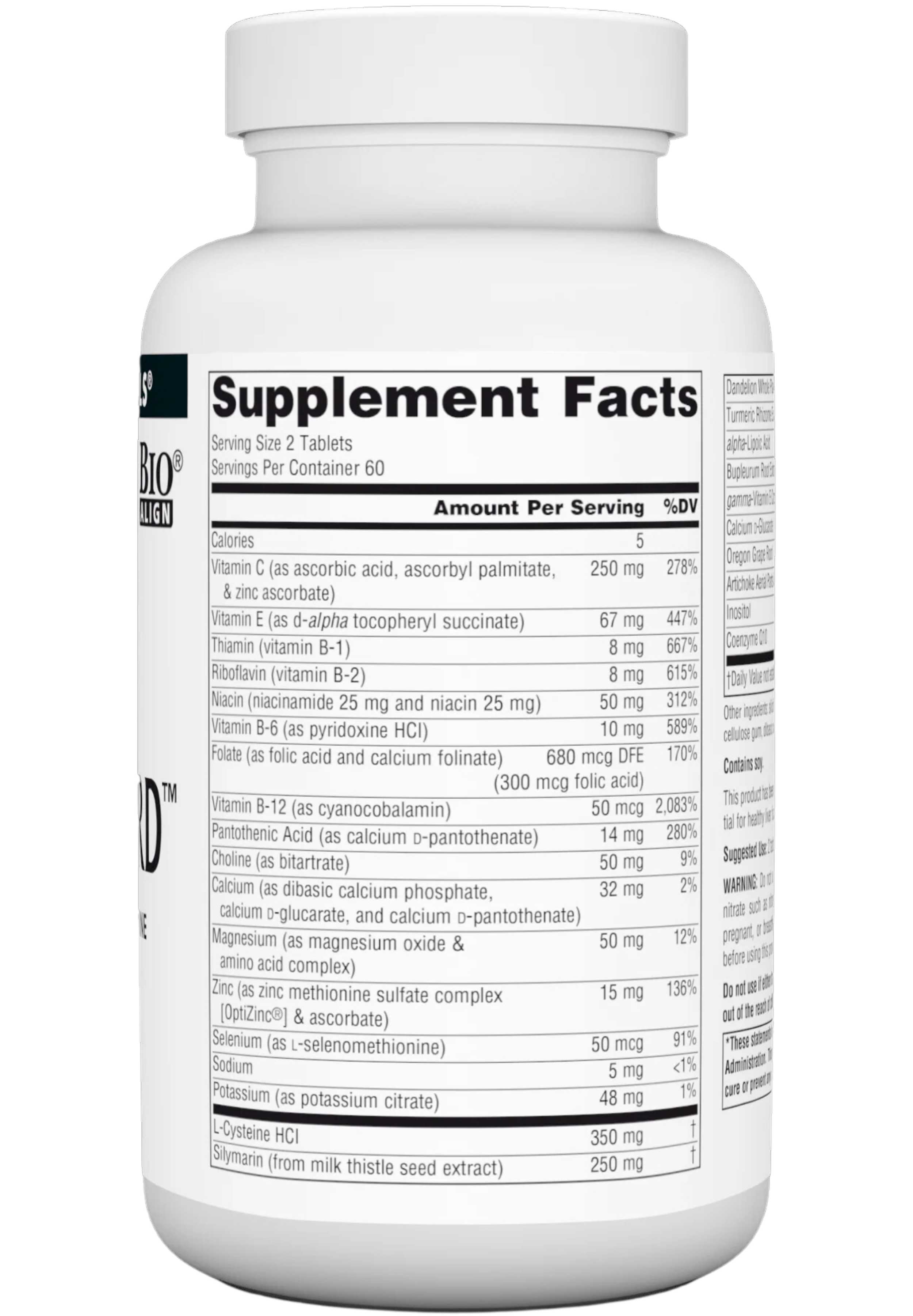 Source Naturals Liver Guard™ Ingredients