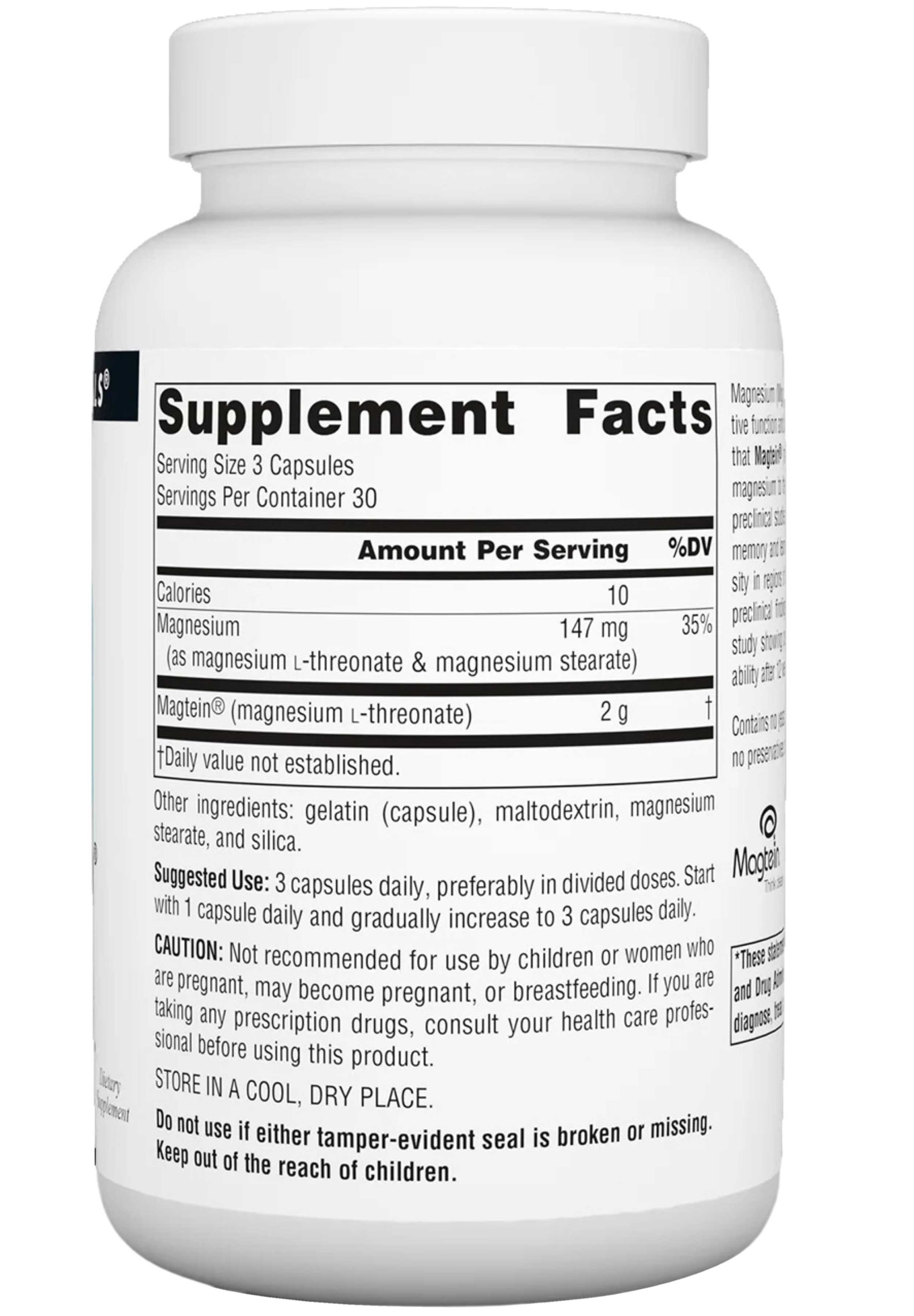 Source Naturals Magtein Ingredients