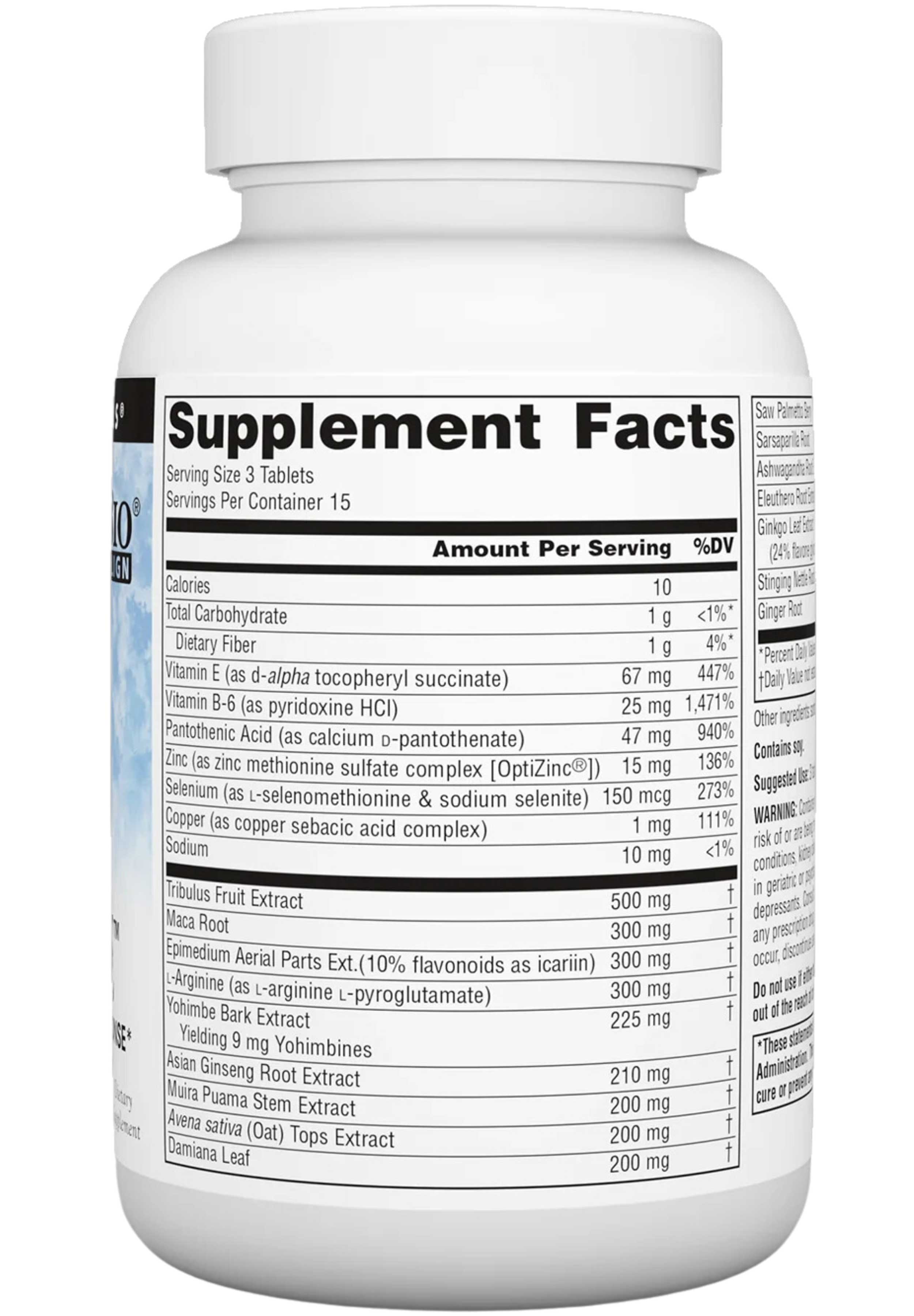 Source Naturals Male Response Ingredients