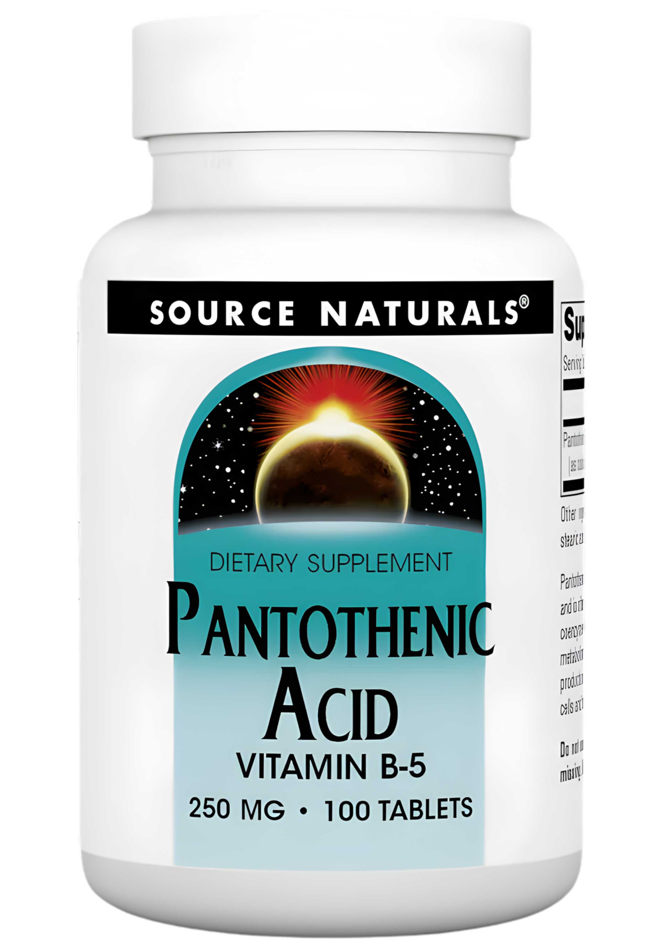 Source Naturals Pantothenic Acid 250 mg