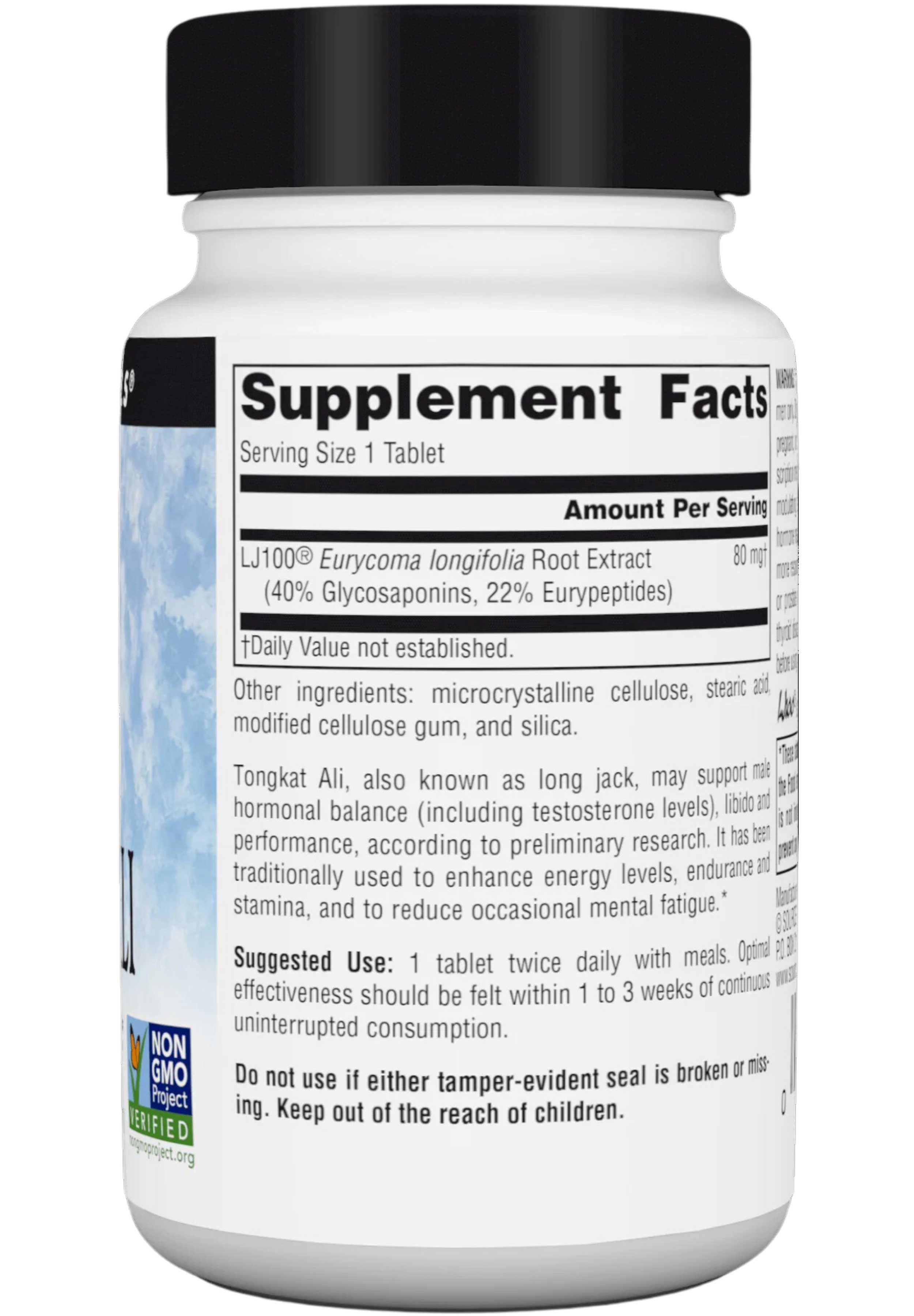 Source Naturals Tongkat Ali Ingredients