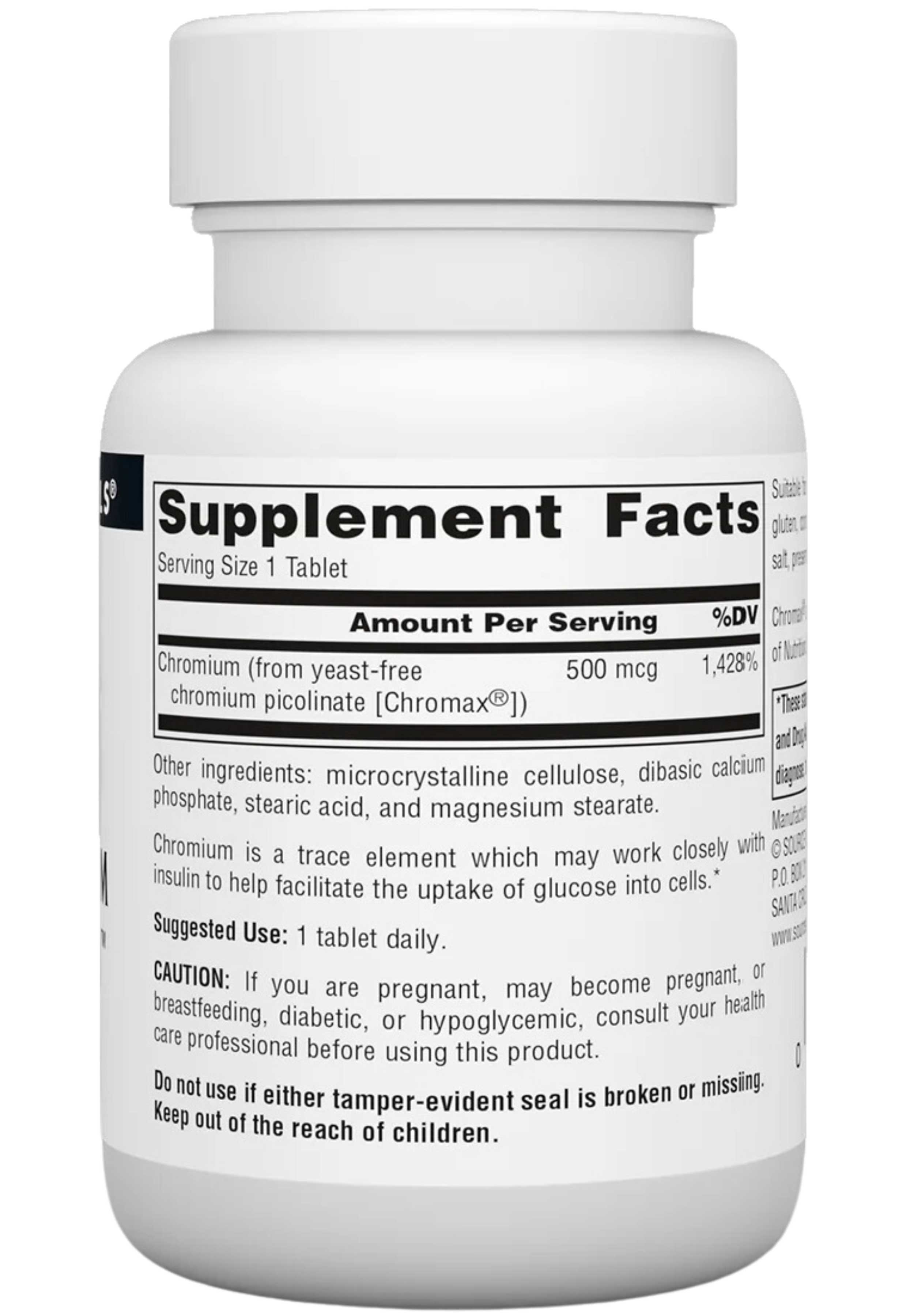 Source Naturals Ultra Chromium Picolinate 500 mcg Ingredients