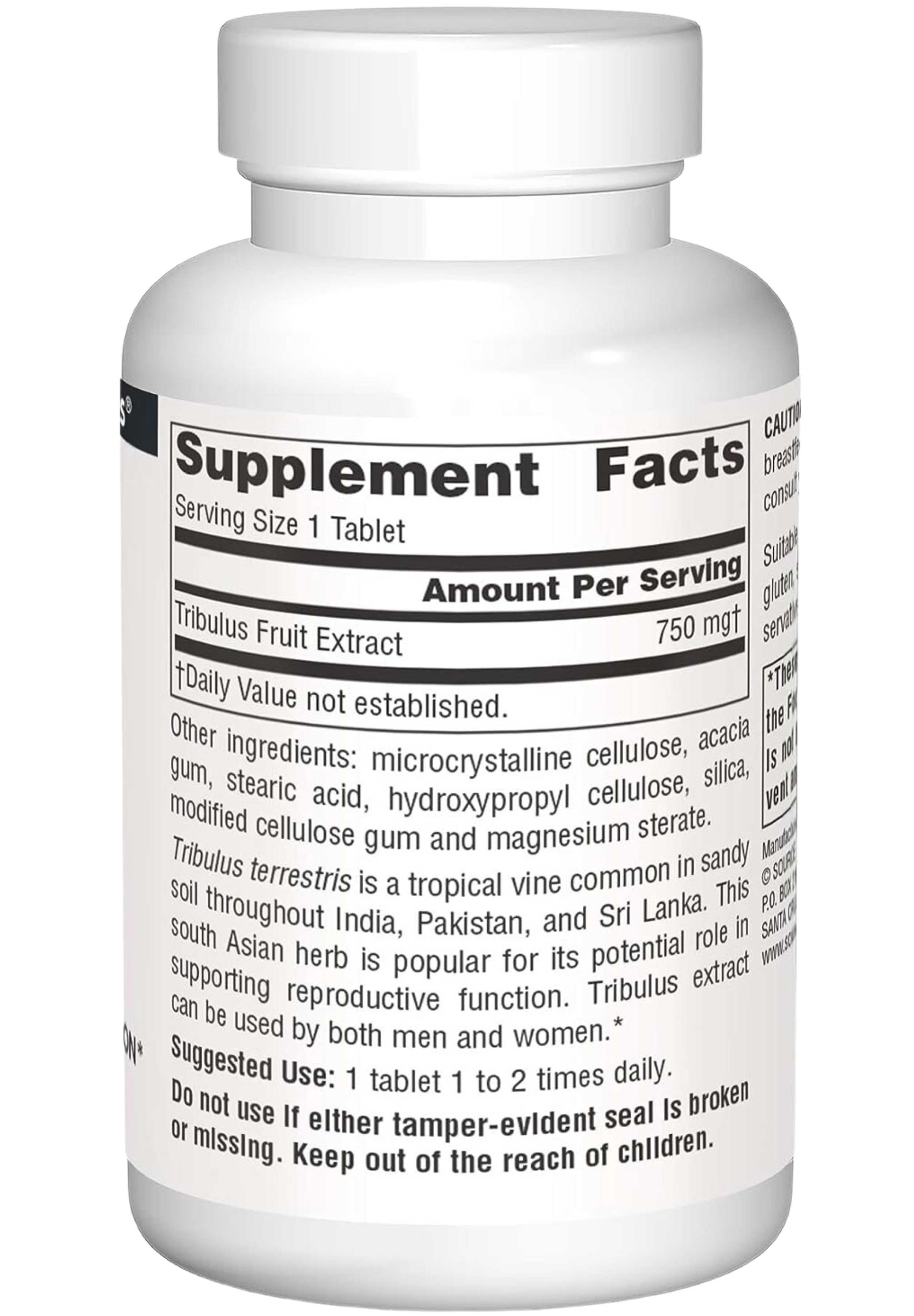 Source Naturals Tribulus Extract 750 mg Ingredients