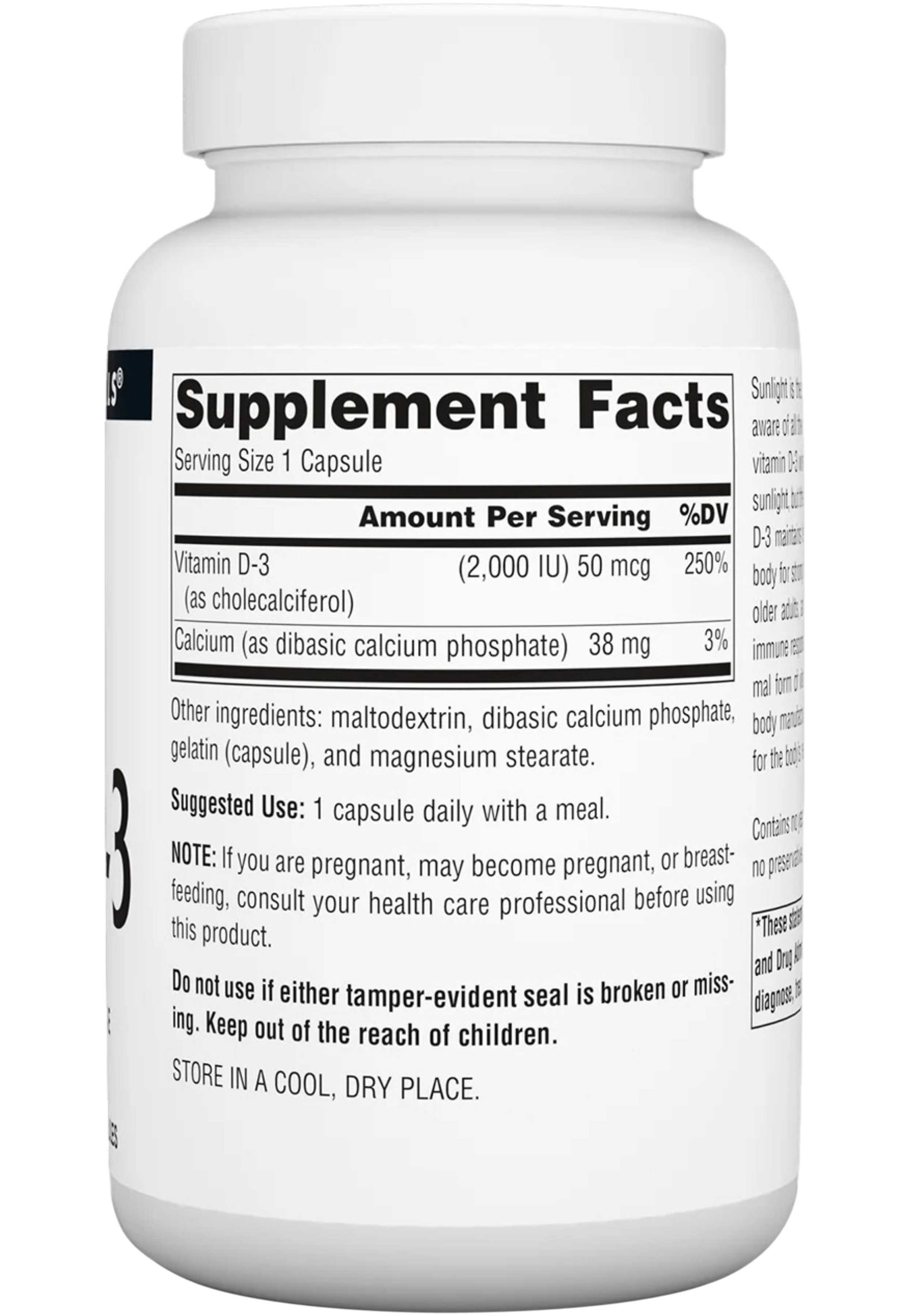 Source Naturals Vitamin D-3 2000 IU Ingredients