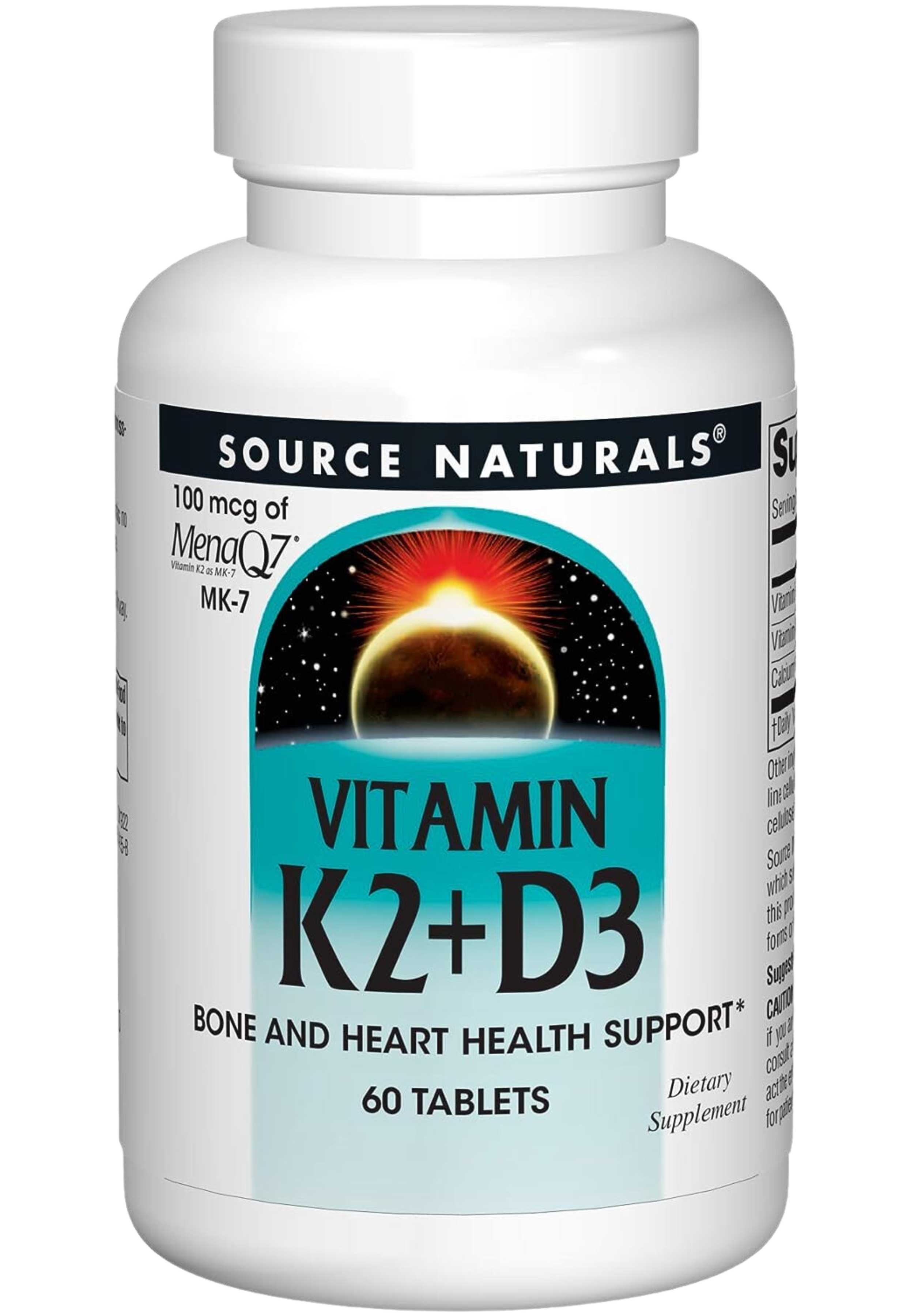 Source Naturals Vitamin K2 w/D-3 100 mcg 