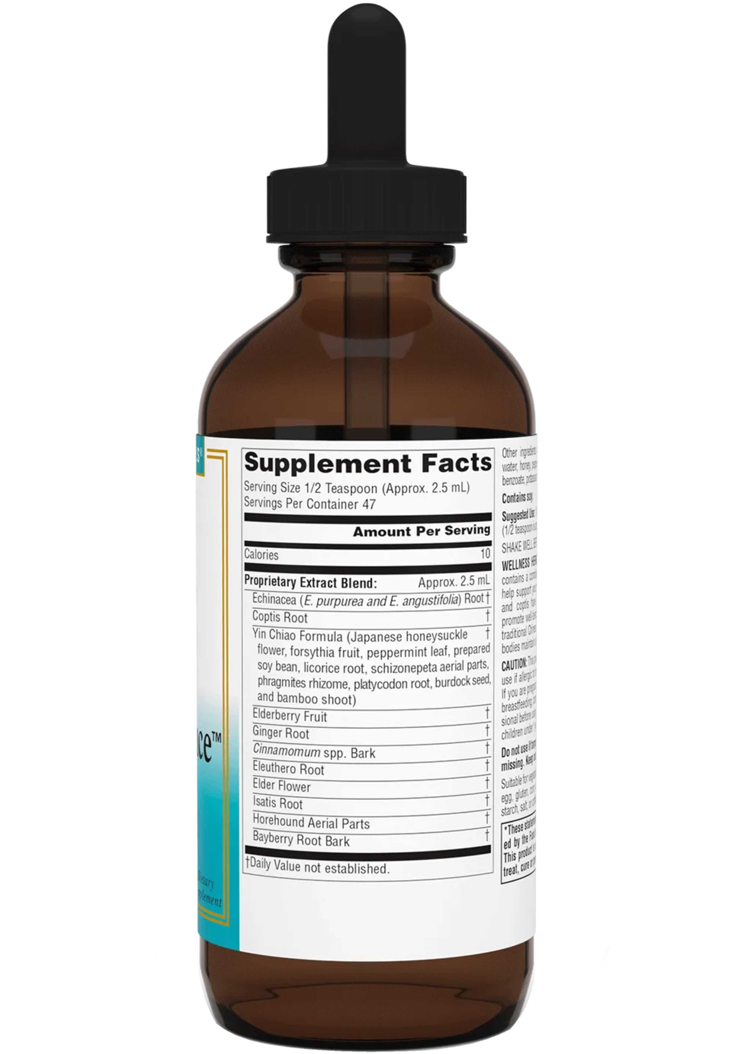 Source Naturals Wellness Herbal Resistance Alcohol Free Ingredients