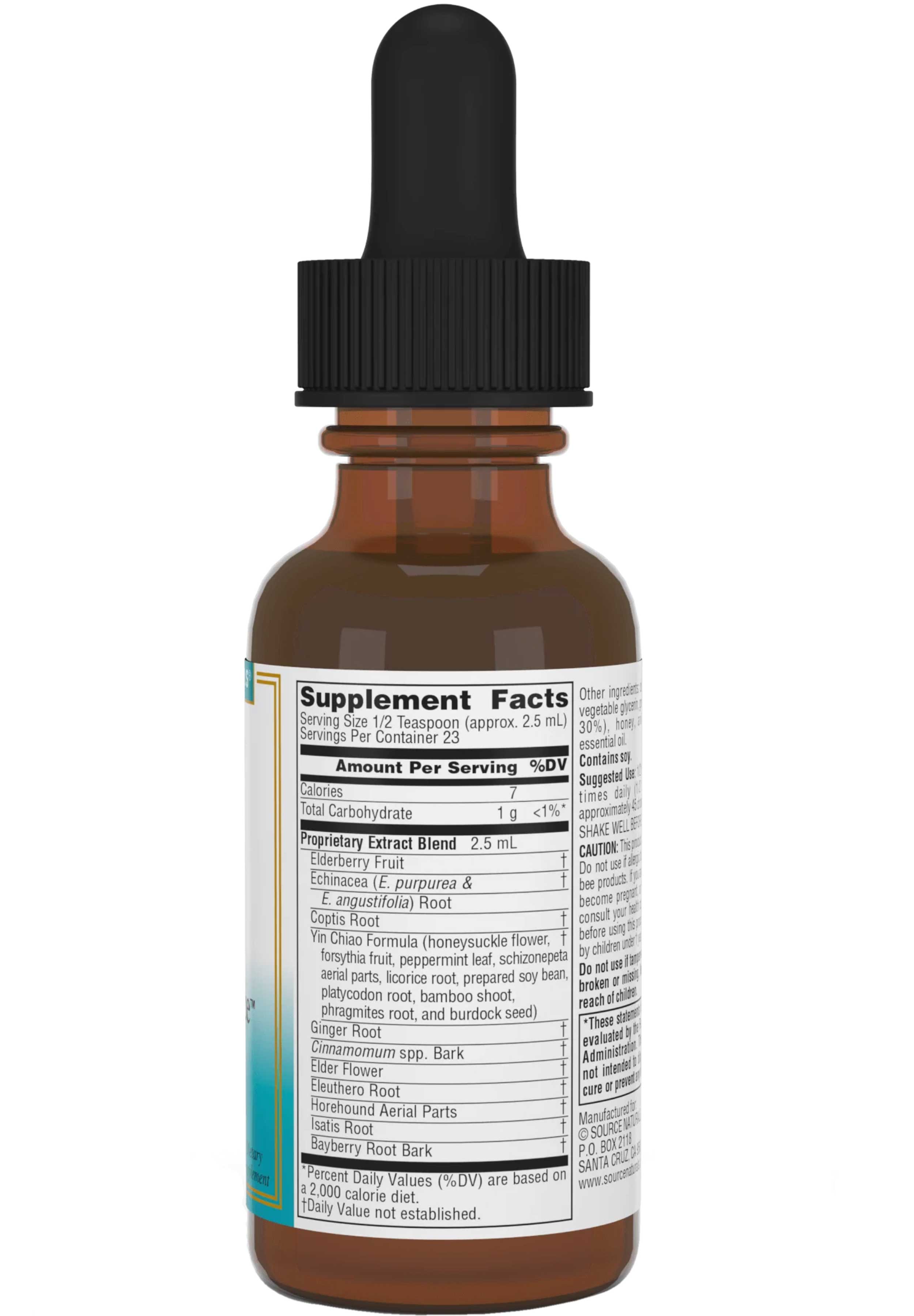 Source Naturals Wellness Herbal Resistance (liquid) Ingredients