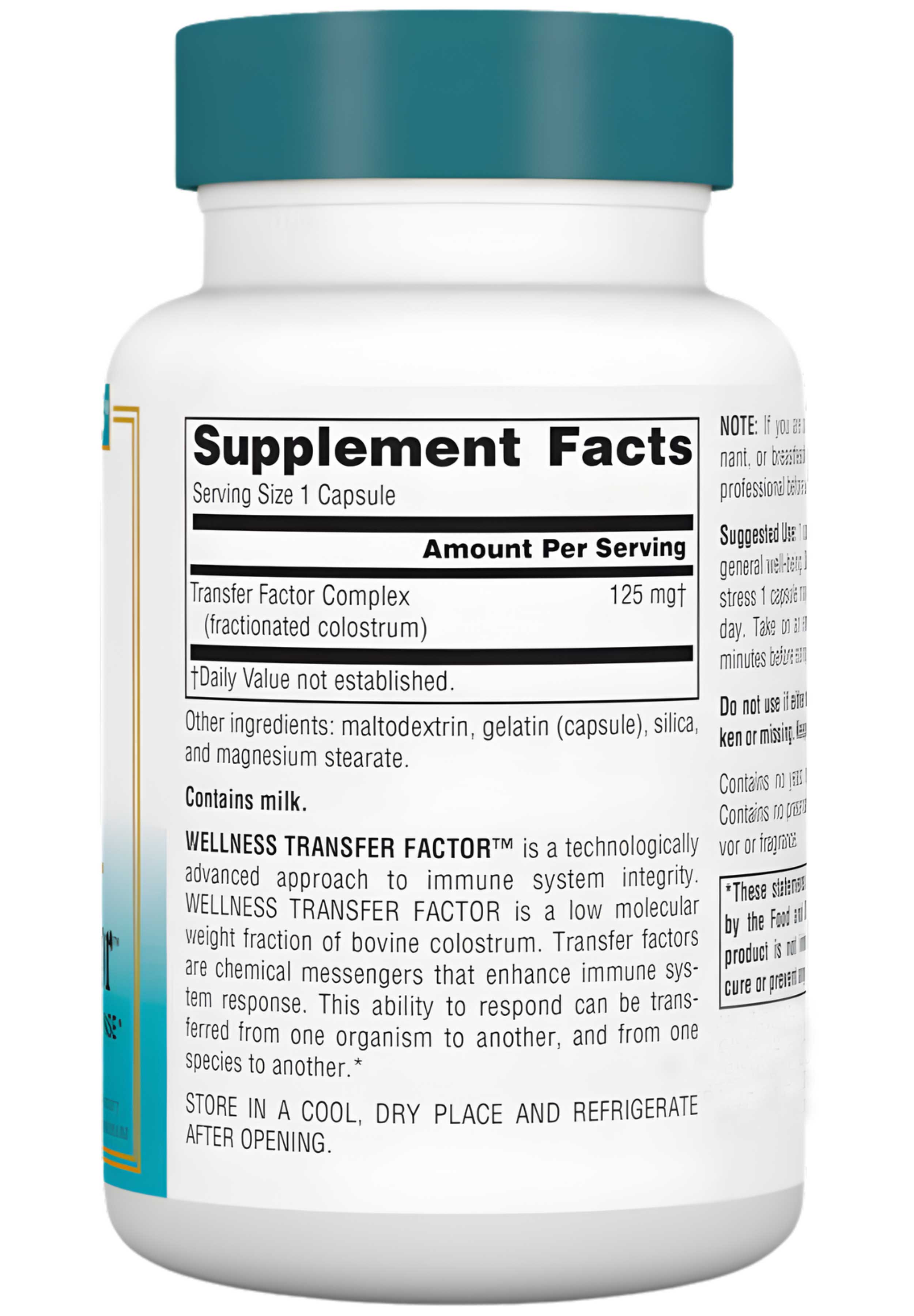 Source Naturals Wellness Transfer Factor Ingredients