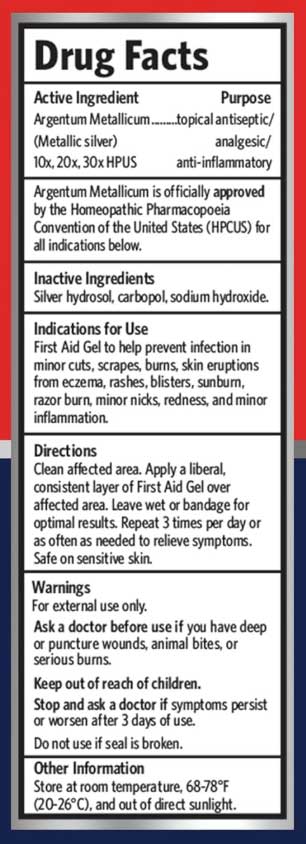 Sovereign Silver First Aid Gel Ingredients