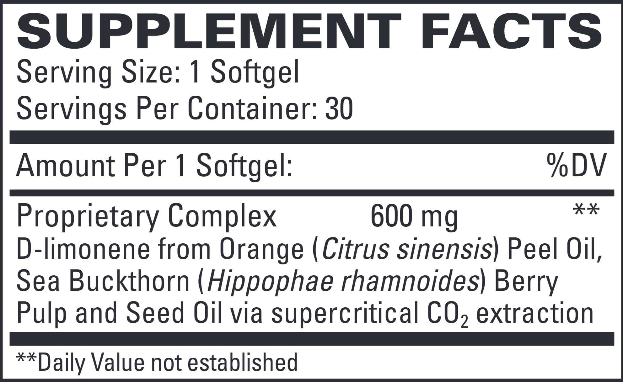 Terry Naturally Heartburn Rescue Ingredients