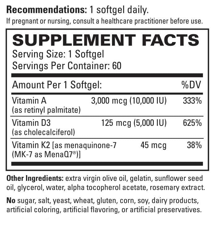 Terry Naturally Artery Strong Ingredients