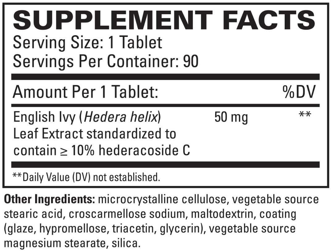 Terry Naturally Bronchial Clear Ingredients