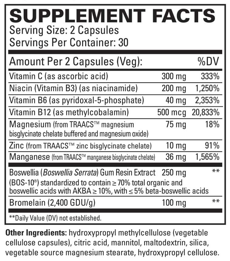 Terry Naturally Healthy Ligaments & Tendons Ingredients