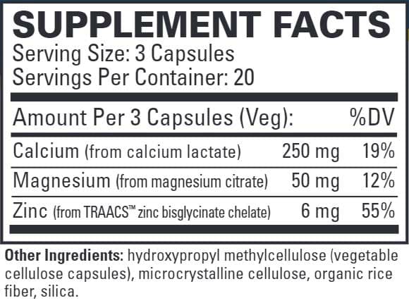Terry Naturally Muscle Relax Ingredients