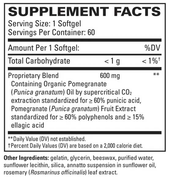 Terry Naturally Pomegranate Oil Ingredients